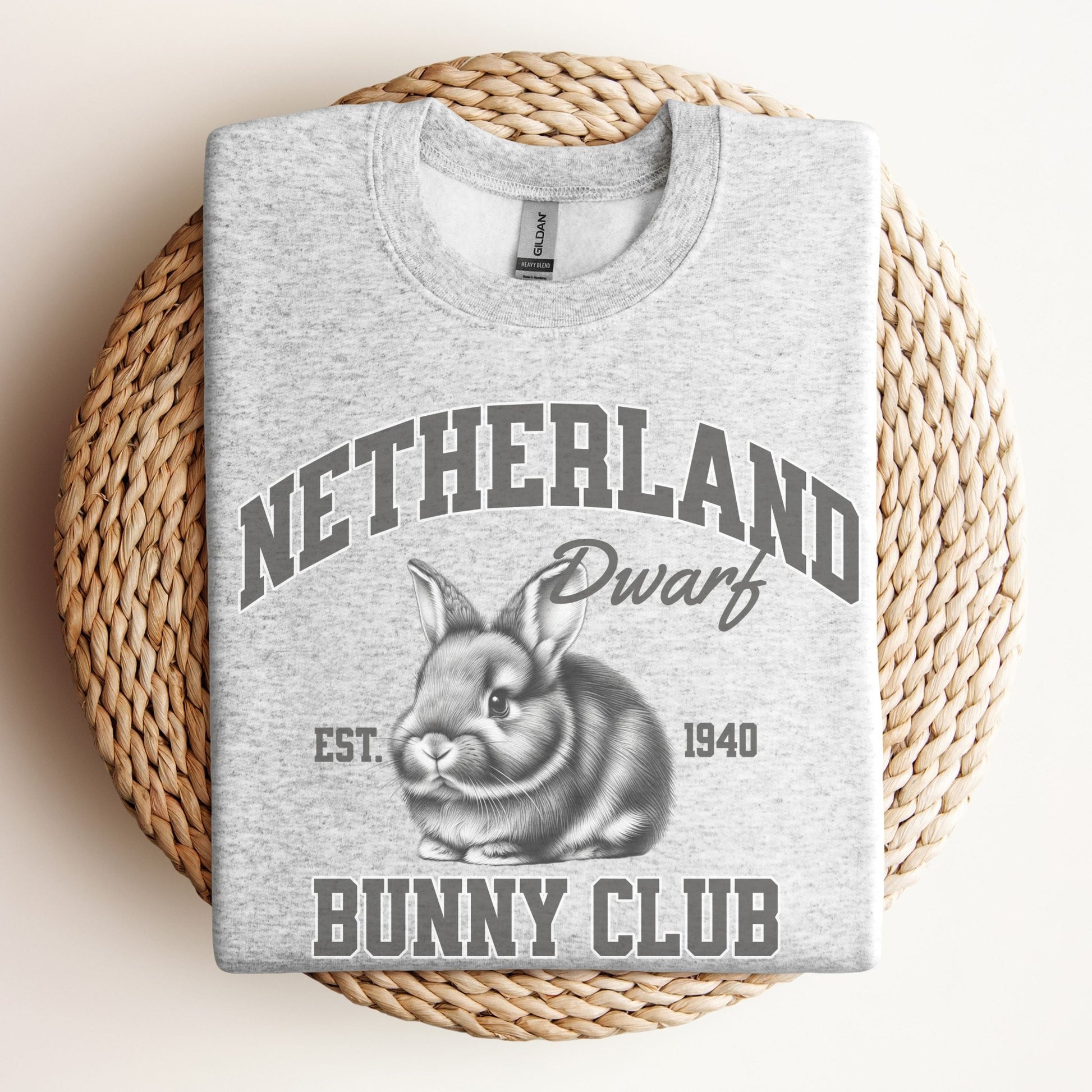 Netherland Dwarf Bunny Club Unisex Sweatshirt - Chester & Co.