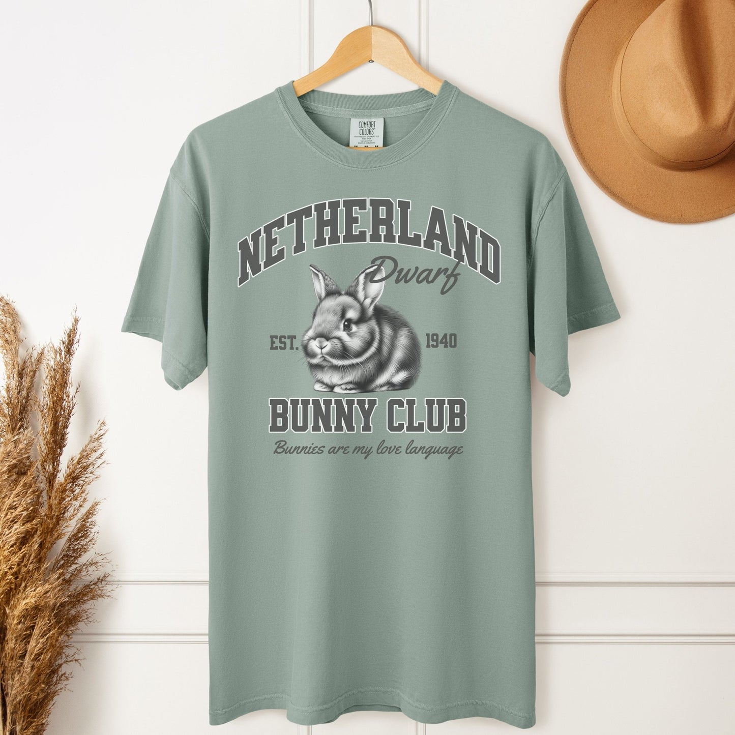 Netherland Dwarf Bunny Club Unisex Garment - dyed Heavyweight T-Shirt - Chester & Co.