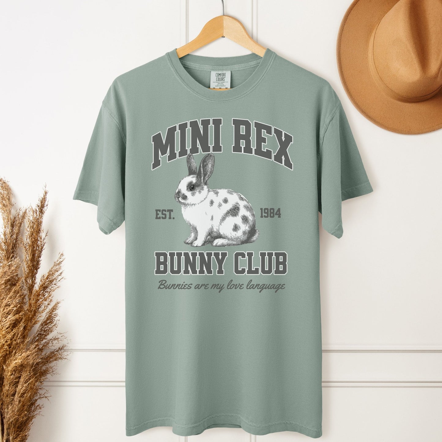 Mini Rex Bunny Club Unisex Garment - dyed Heavyweight T-Shirt - Chester & Co.