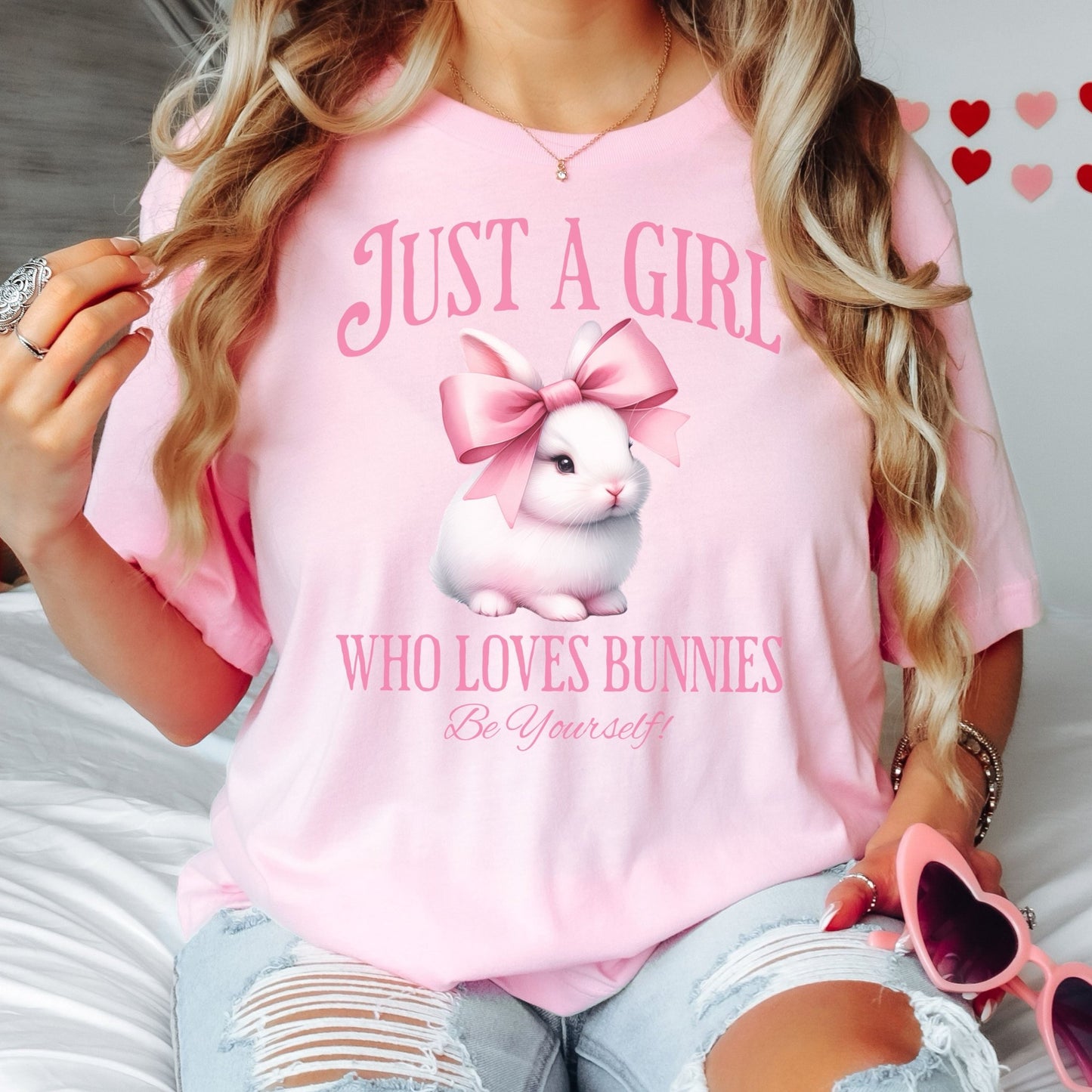 Just a Girl Who Loves Bunnies Unisex T-Shirt - Chester & Co.