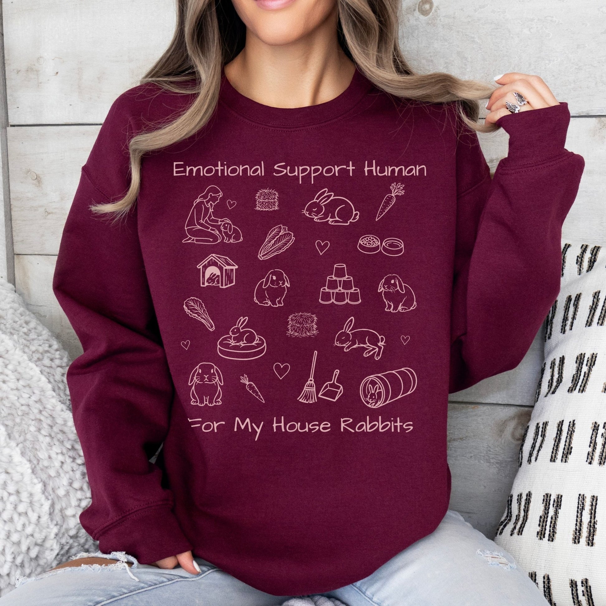 Emotional Support Human Unisex Sweatshirt - Chester & Co.