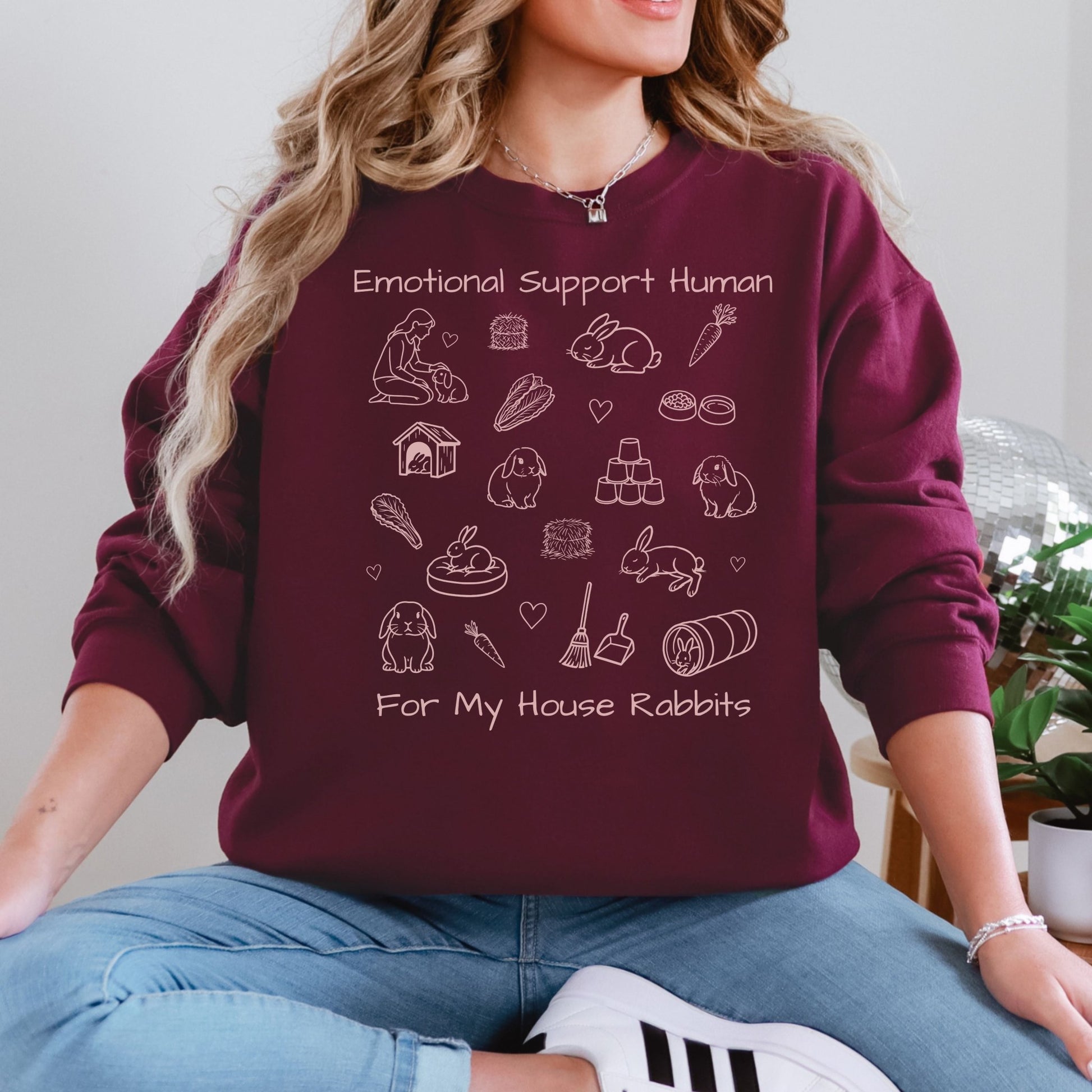 Emotional Support Human Unisex Sweatshirt - Chester & Co.