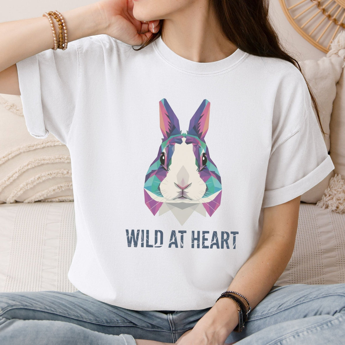 Wild at Heart Garment - dyed Heavyweight T-Shirt - Chester & Co.