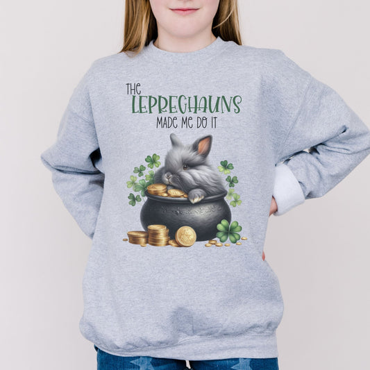 Leprechauns Made Me Youth Crewneck Sweatshirt - Chester & Co.