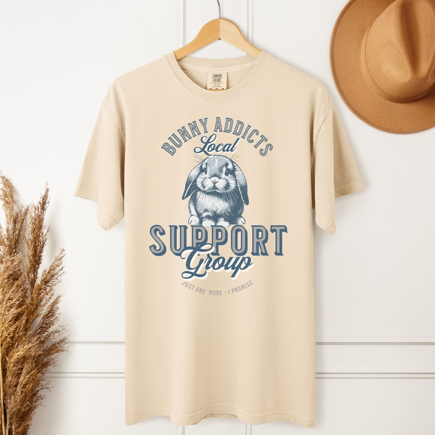 Bunny Addicts Support Group - Lop Unisex Garment - dyed Heavyweight T-Shirt - Chester & Co.