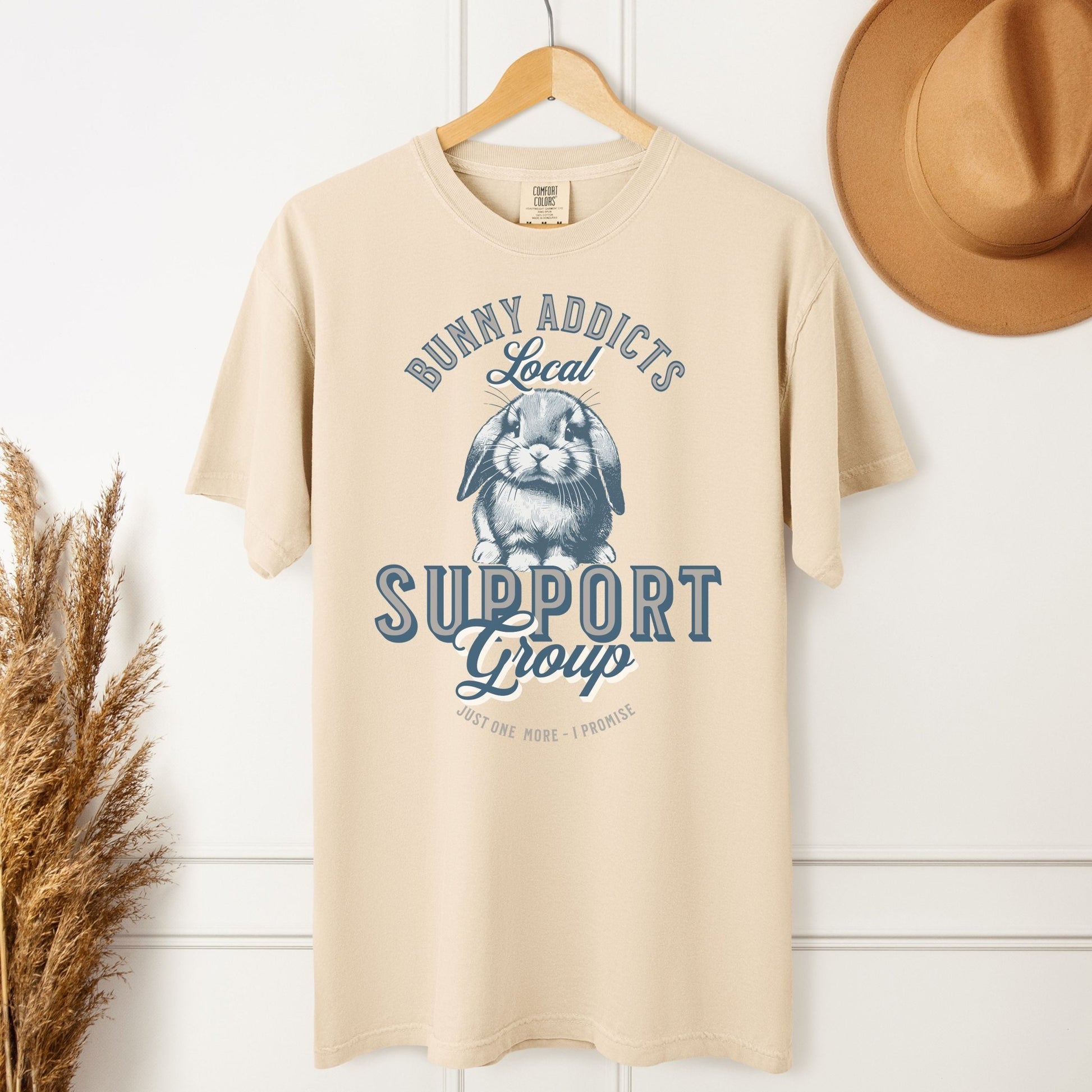Bunny Addicts Support Group - Lop Unisex Garment - dyed Heavyweight T-Shirt - Chester & Co.