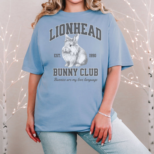 Lionhead Bunny Club Unisex Garment - dyed Heavyweight T-Shirt - Chester & Co.