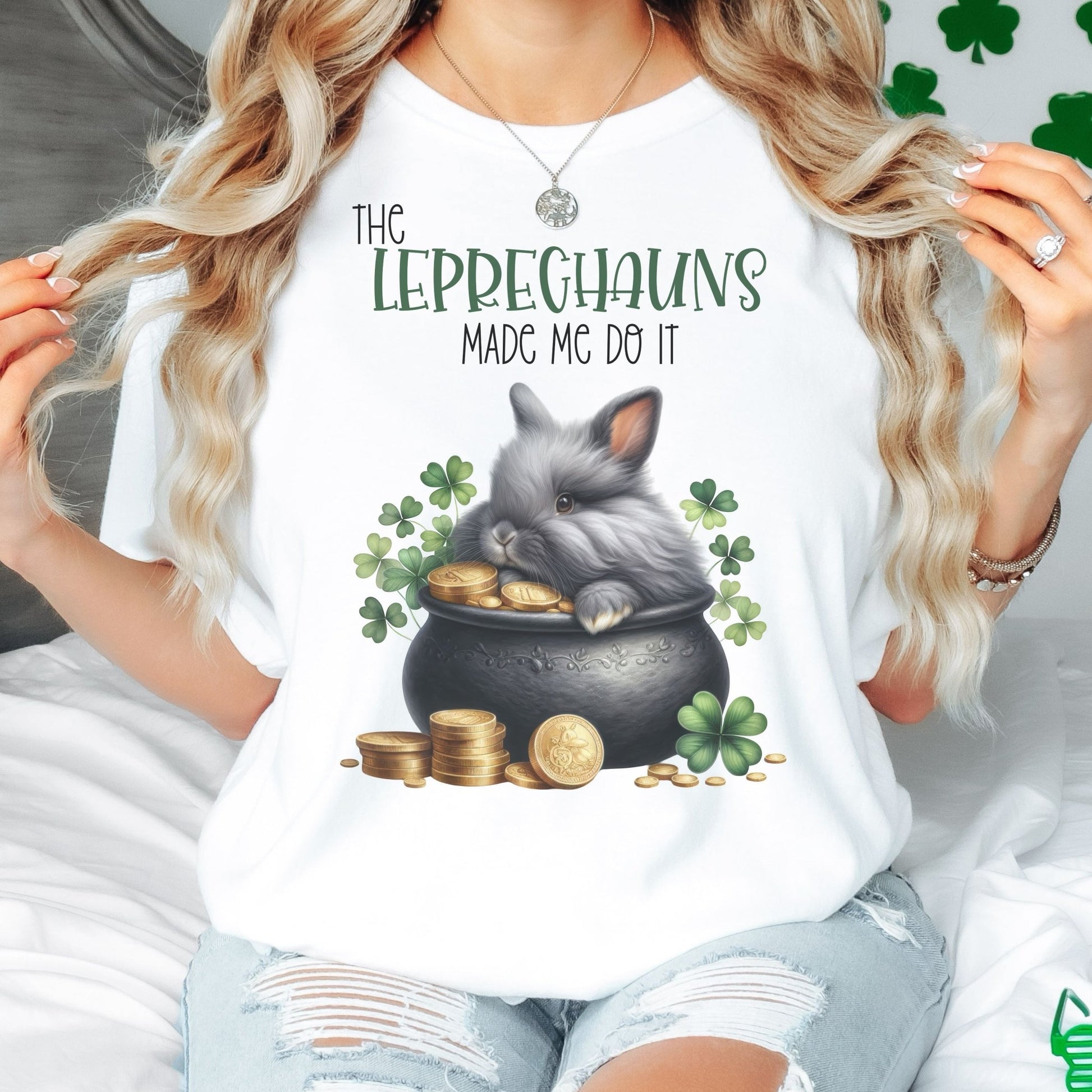 Leprechauns Made Me Unisex Garment - dyed Heavyweight T-Shirt - Chester & Co.
