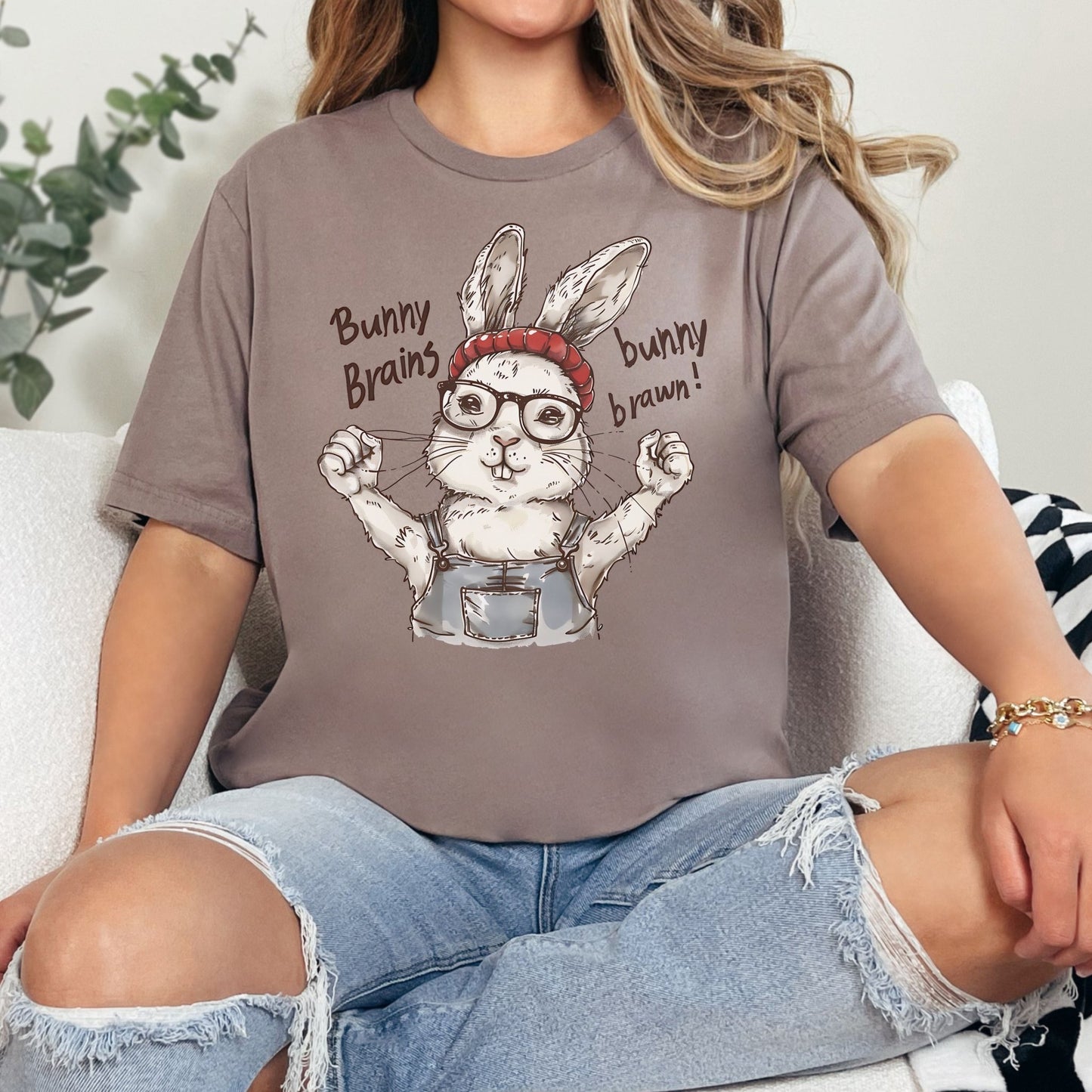 Bunny Brains, Bunny Brawn Unisex T-Shirt - Chester & Co.