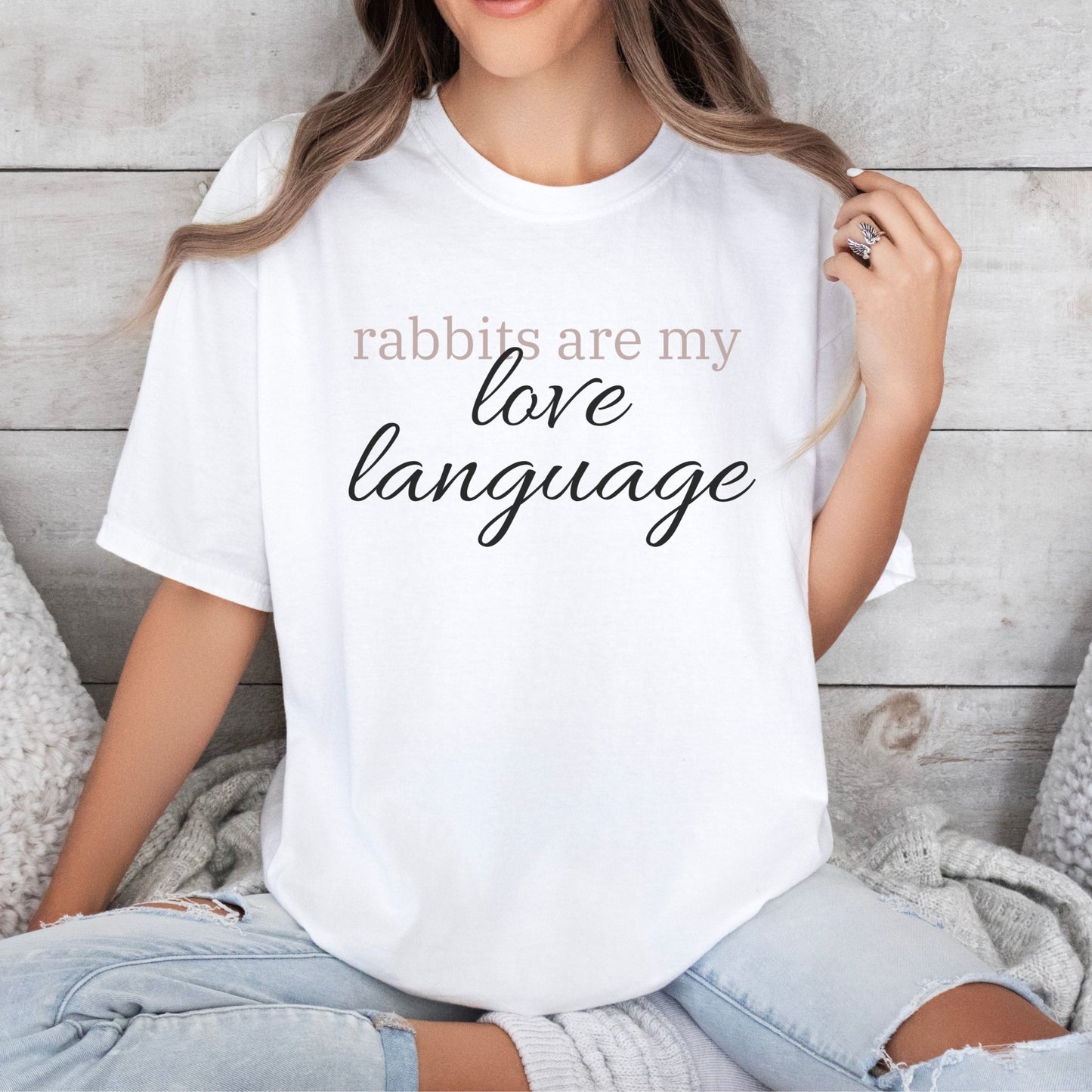 Rabbits Are My Love Language Unisex T-Shirt - Chester & Co.