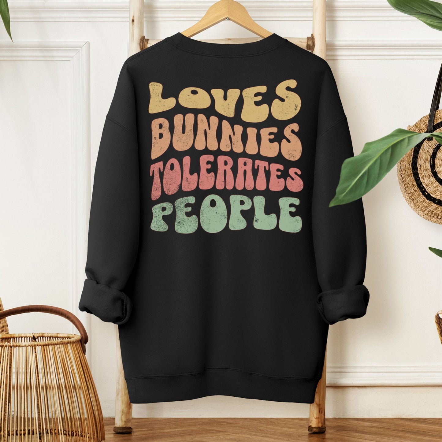 Loves Bunnies, Tolerates People Unisex Sweatshirt - Chester & Co.