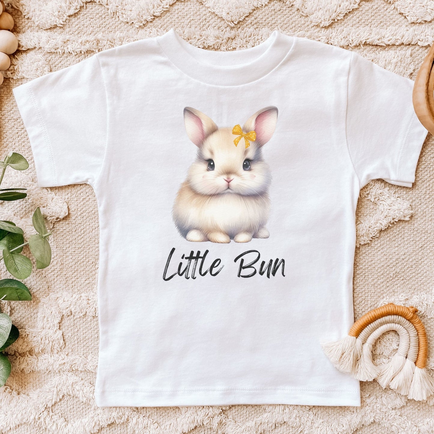 Little Bun Bow with Color Toddler Short Sleeve Tee - Chester & Co.