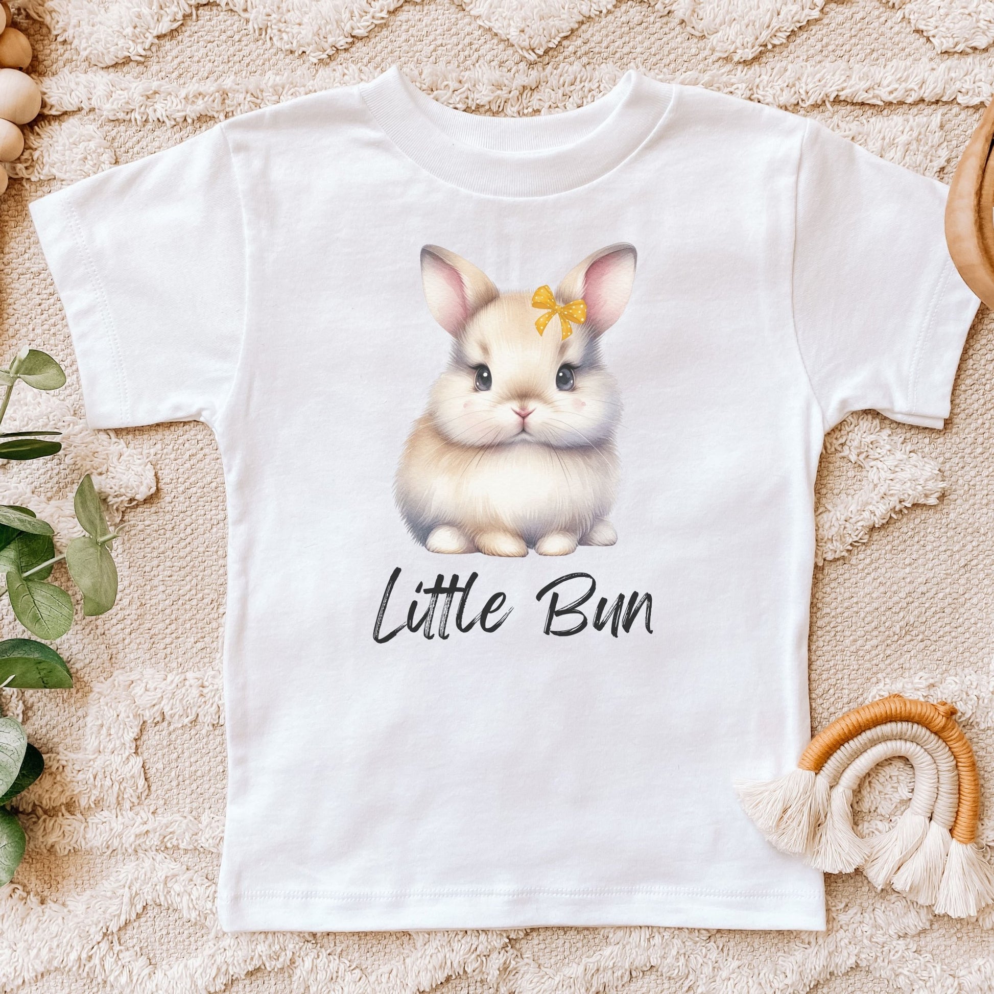 Little Bun Bow with Color Toddler Short Sleeve Tee - Chester & Co.