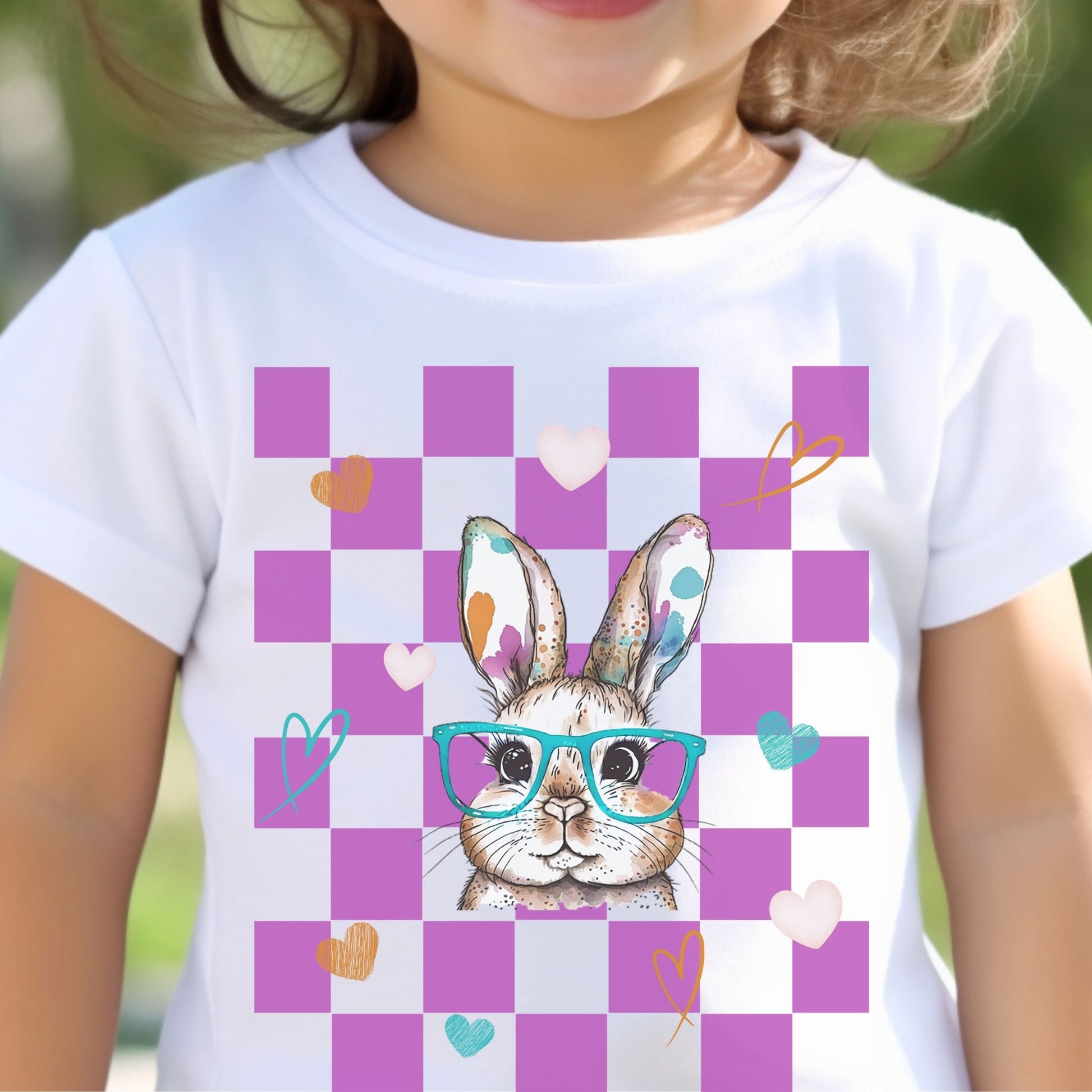 Watercolor Bunny Toddler Short Sleeve Tee - Chester & Co.