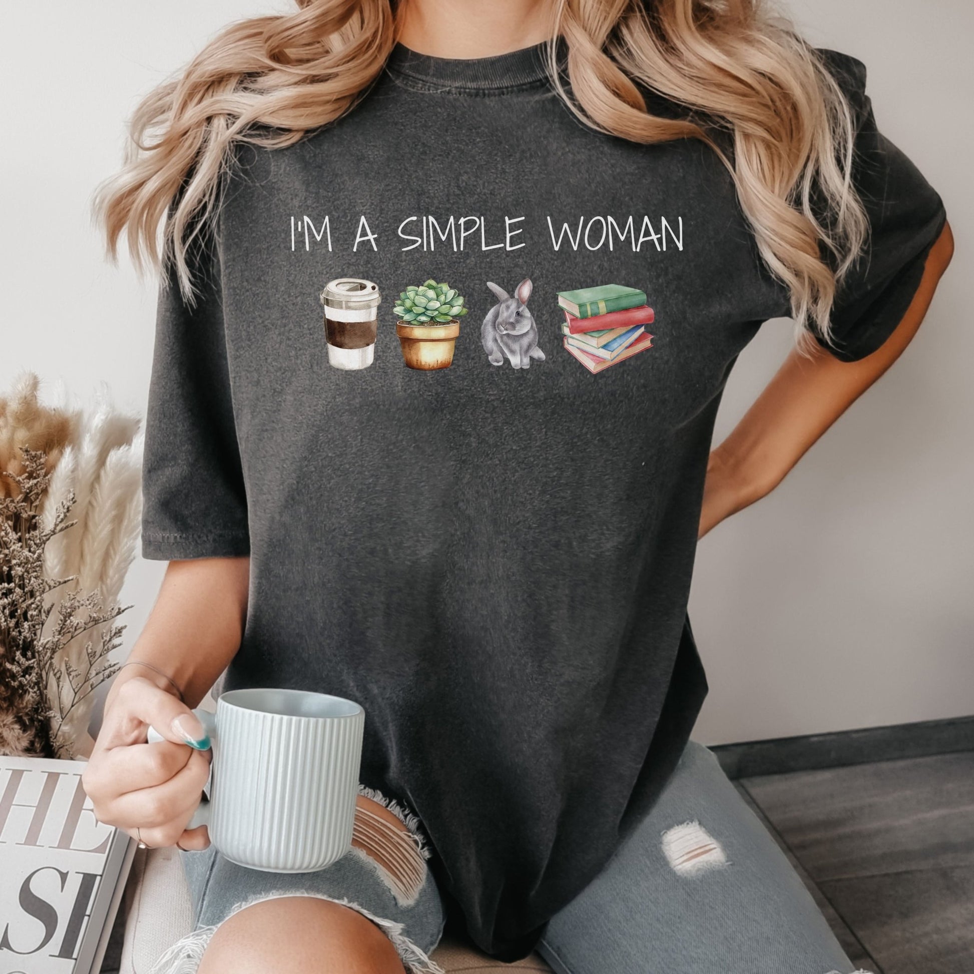 Simple Woman Unisex Garment - dyed Heavyweight T-Shirt - Chester & Co.