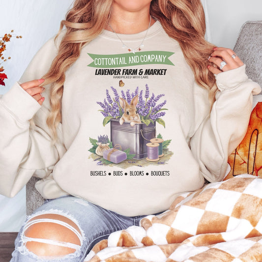 Cottontail and Company Lavender Farm Unisex Sweatshirt - Chester & Co.