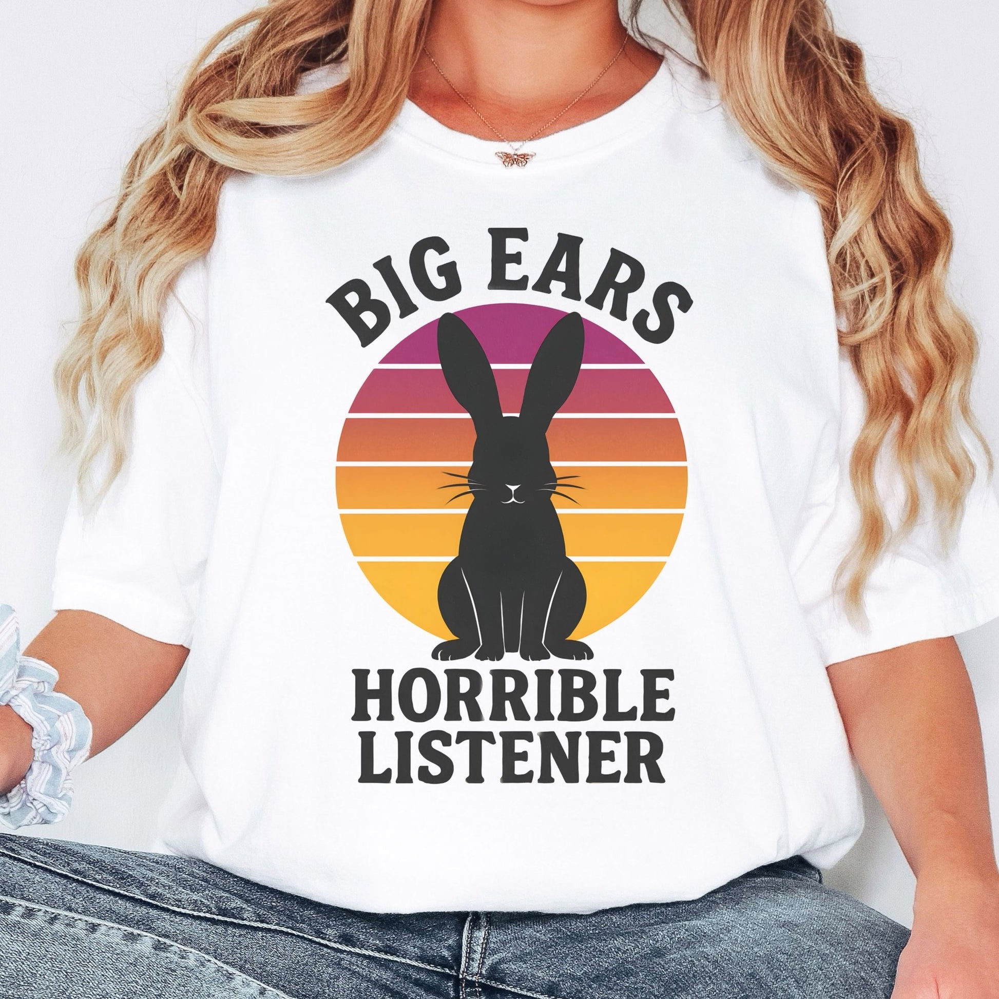 Big Ears, Horrible Listener Unisex Garment - dyed Heavyweight T-Shirt - Chester & Co.