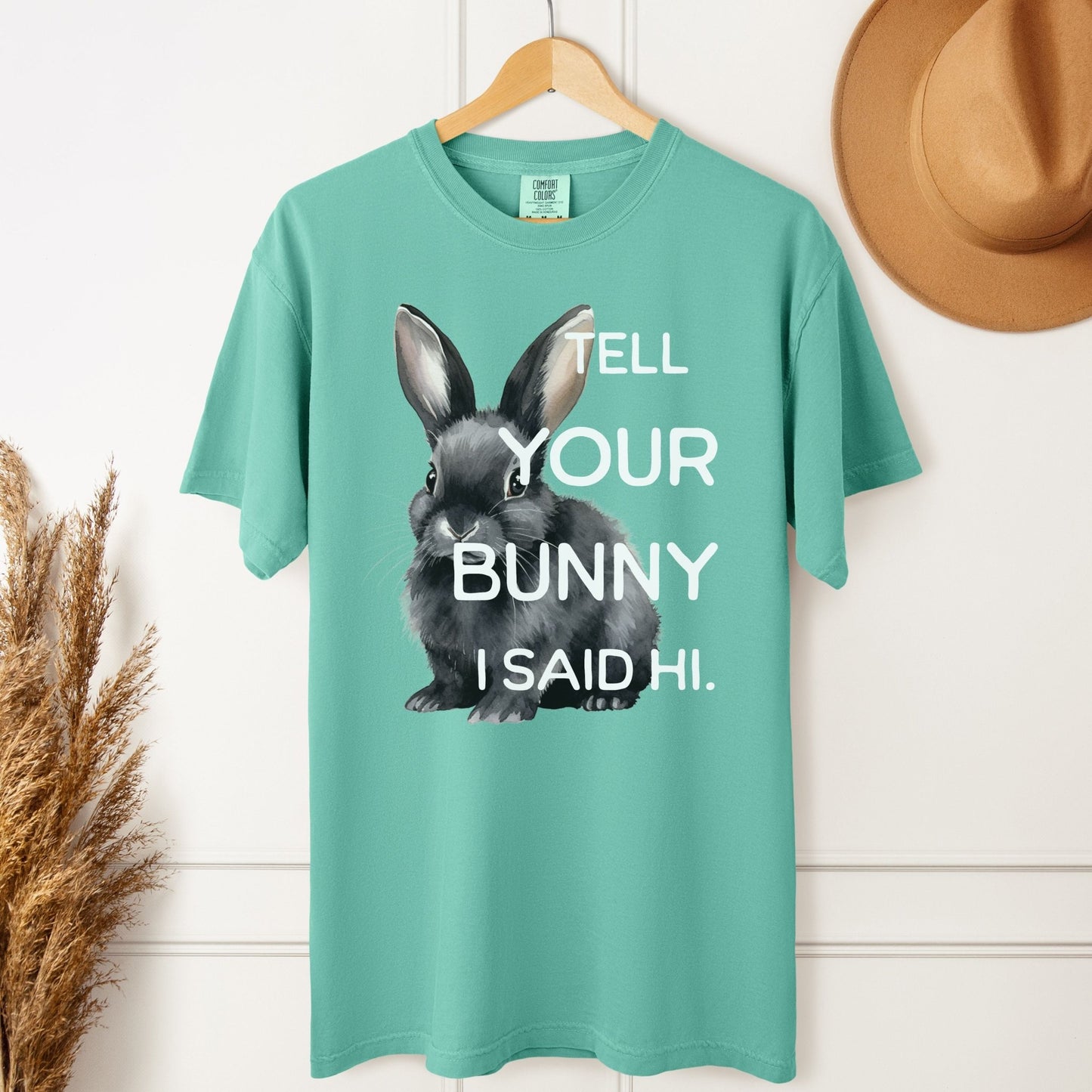 Tell Your Bunny I Said Hi Unisex Garment - dyed Heavyweight T-Shirt - Chester & Co.