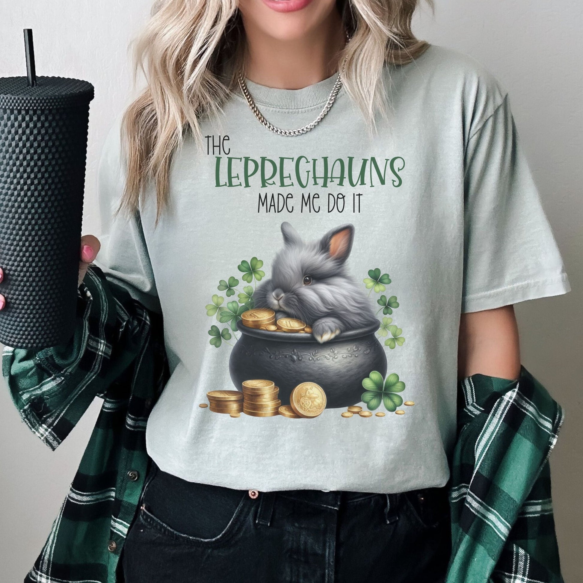 Leprechauns Made Me Unisex Garment - dyed Heavyweight T-Shirt - Chester & Co.