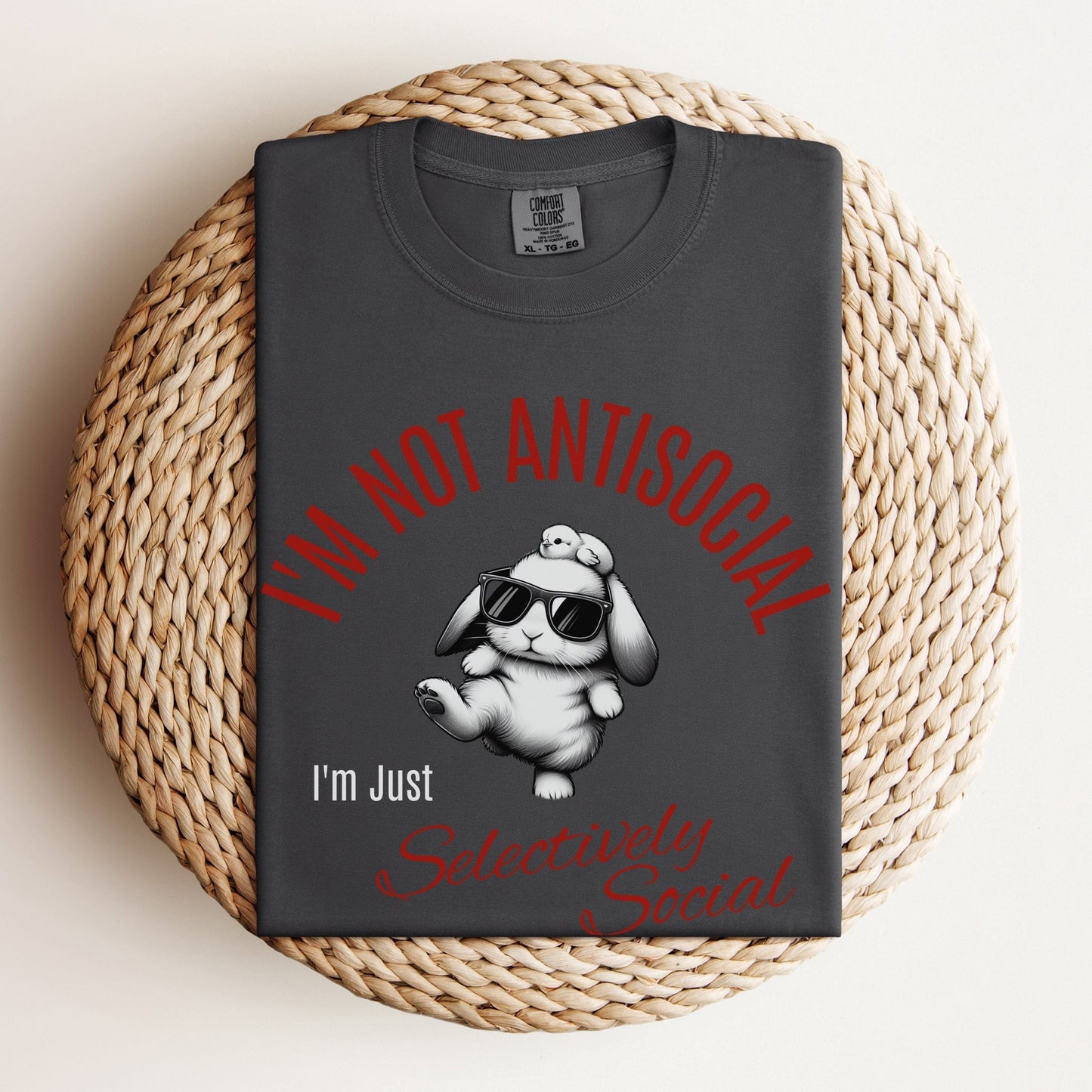 Selectively Social Unisex Garment - dyed Heavyweight T-Shirt - Chester & Co.