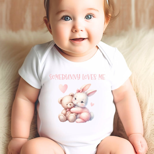 Somebunny Loves Me Baby Onesie - Chester & Co.