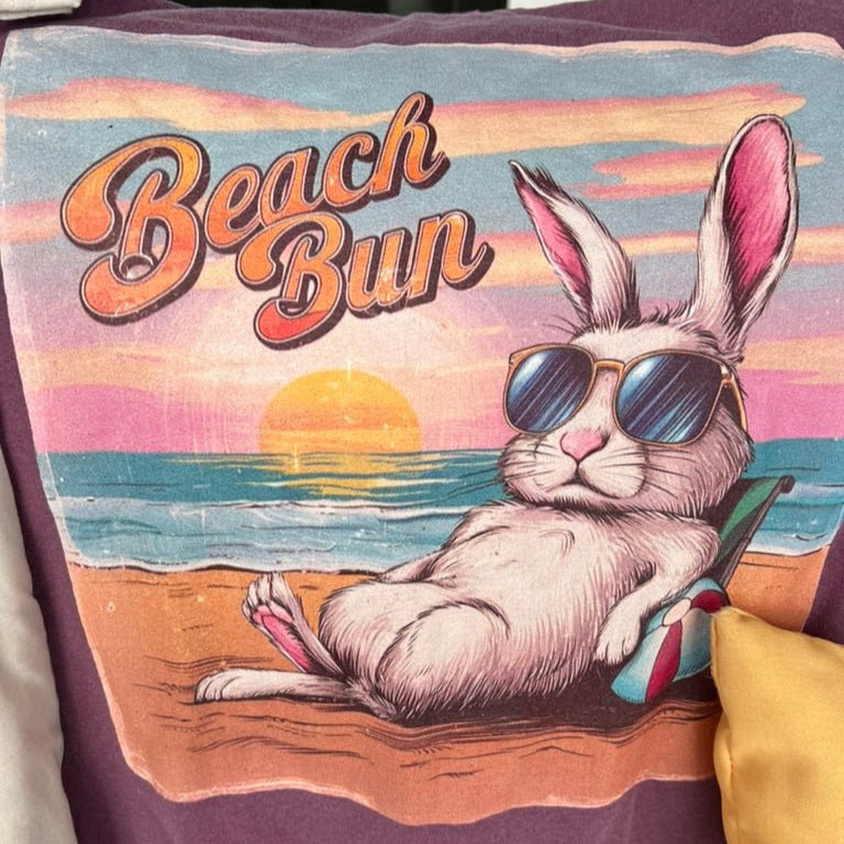 Retro Beach Bun Unisex Garment - dyed Heavyweight T-Shirt - Chester & Co.
