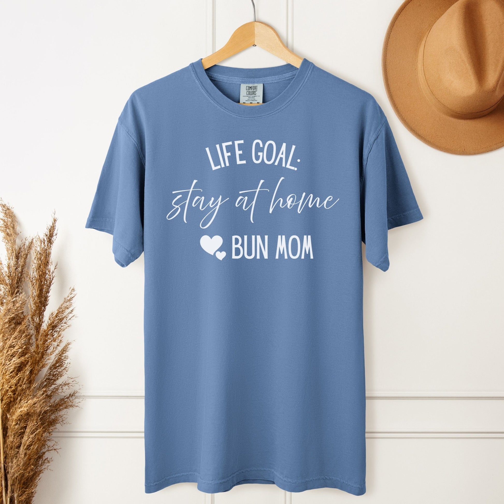 Stay at Home Bun Mom Unisex Garment - dyed Heavyweight T-Shirt - Chester & Co.