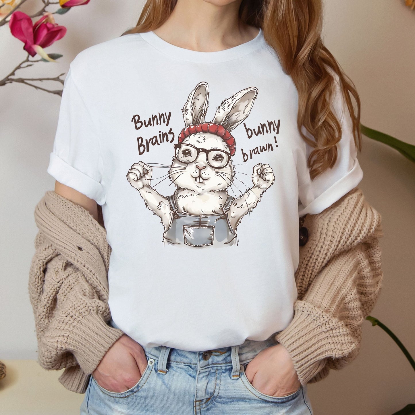 Bunny Brains, Bunny Brawn Unisex T-Shirt - Chester & Co.
