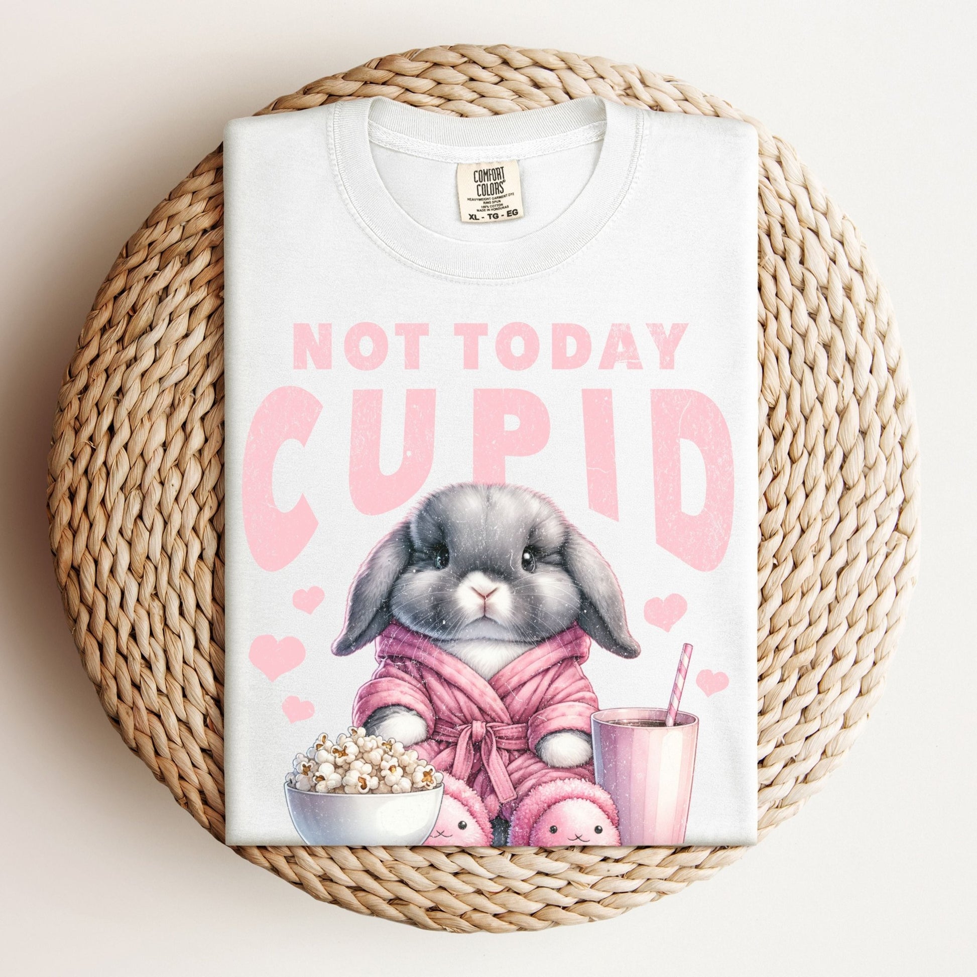 Not Today Cupid Unisex Garment - dyed Heavyweight T-Shirt - Chester & Co.