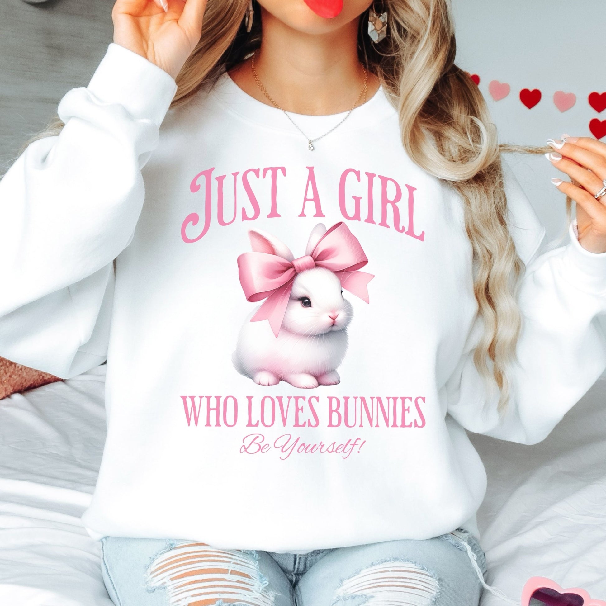 Just A Girl Who Loves Bunnies Unisex Sweatshirt - Chester & Co.