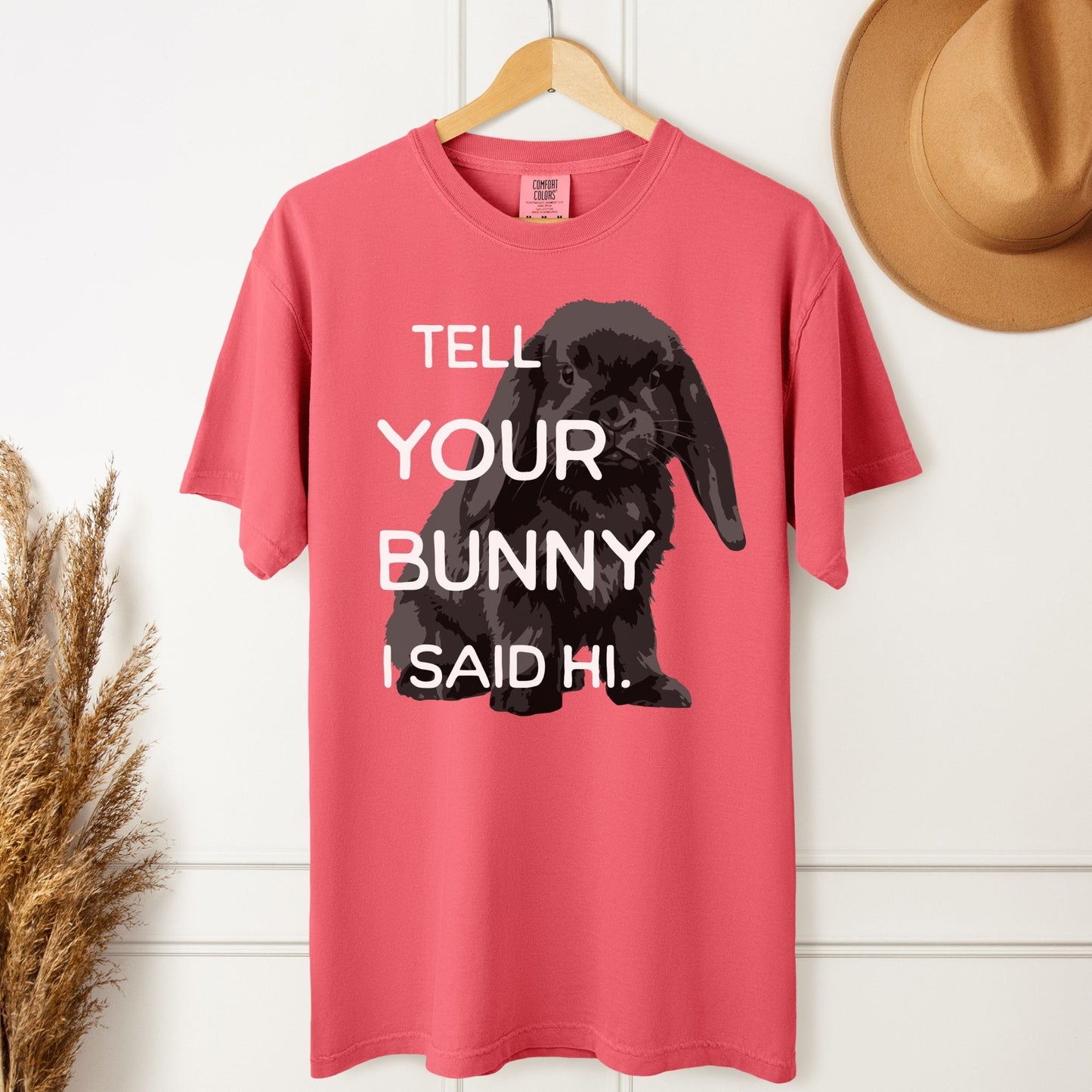 Tell Your Bunny I Said Hi Unisex Garment - dyed Heavyweight T-Shirt - Chester & Co.