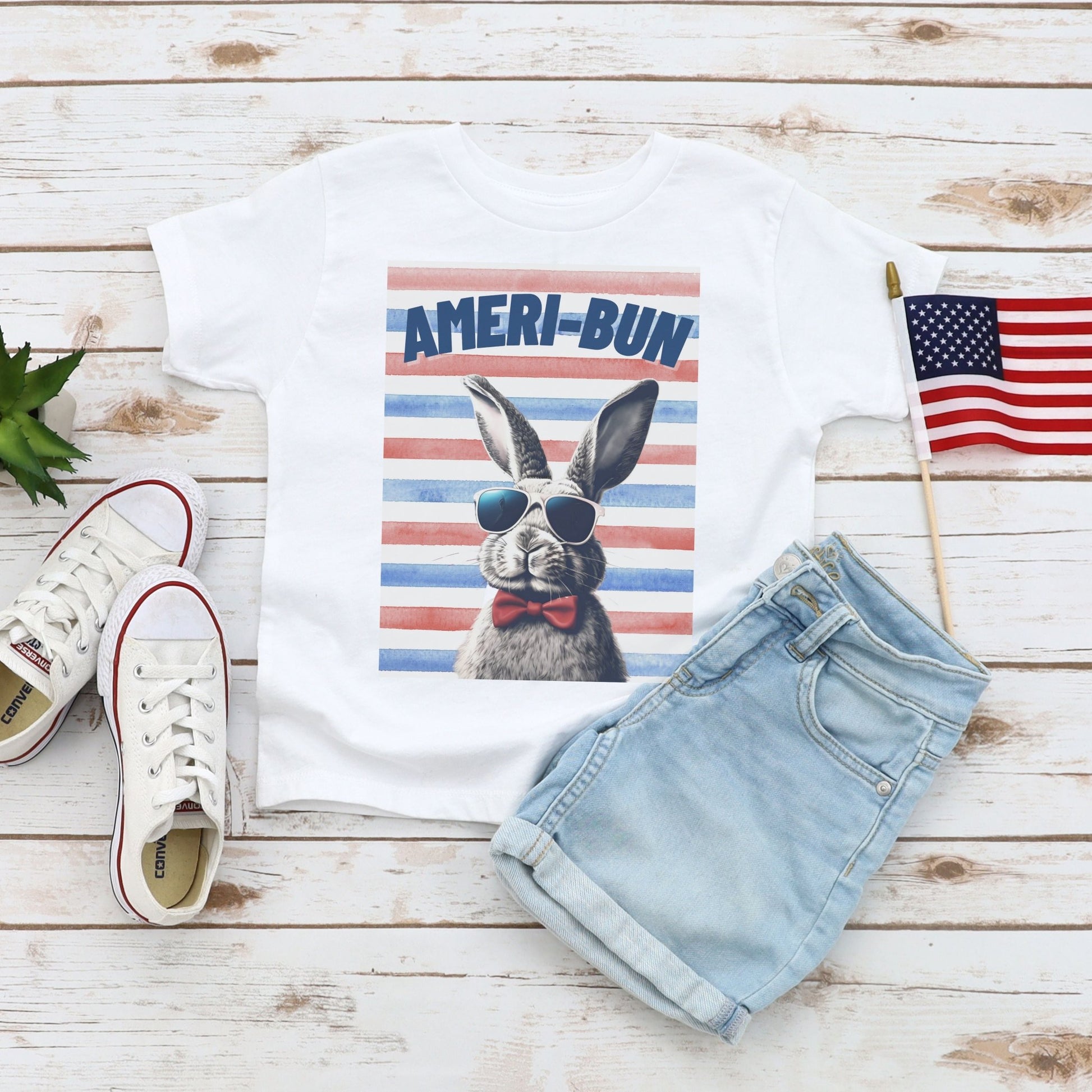 Ameri - bun Toddler Short Sleeve Tee - Chester & Co.