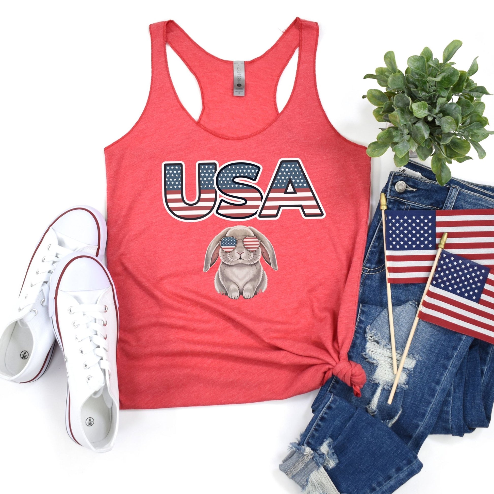 USA Rabbit Women's Racerback Tank - Chester & Co.