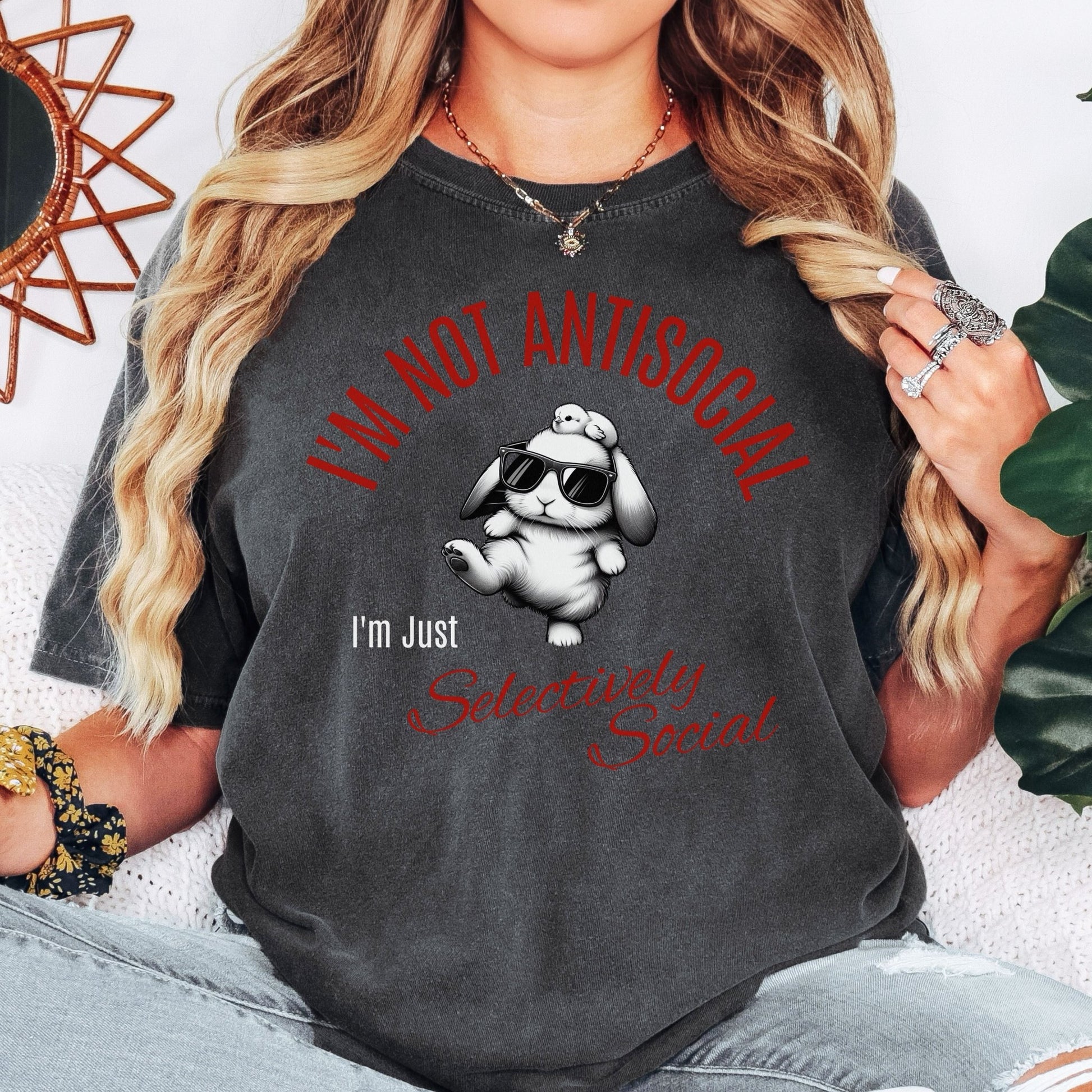 Selectively Social Unisex Garment - dyed Heavyweight T-Shirt - Chester & Co.