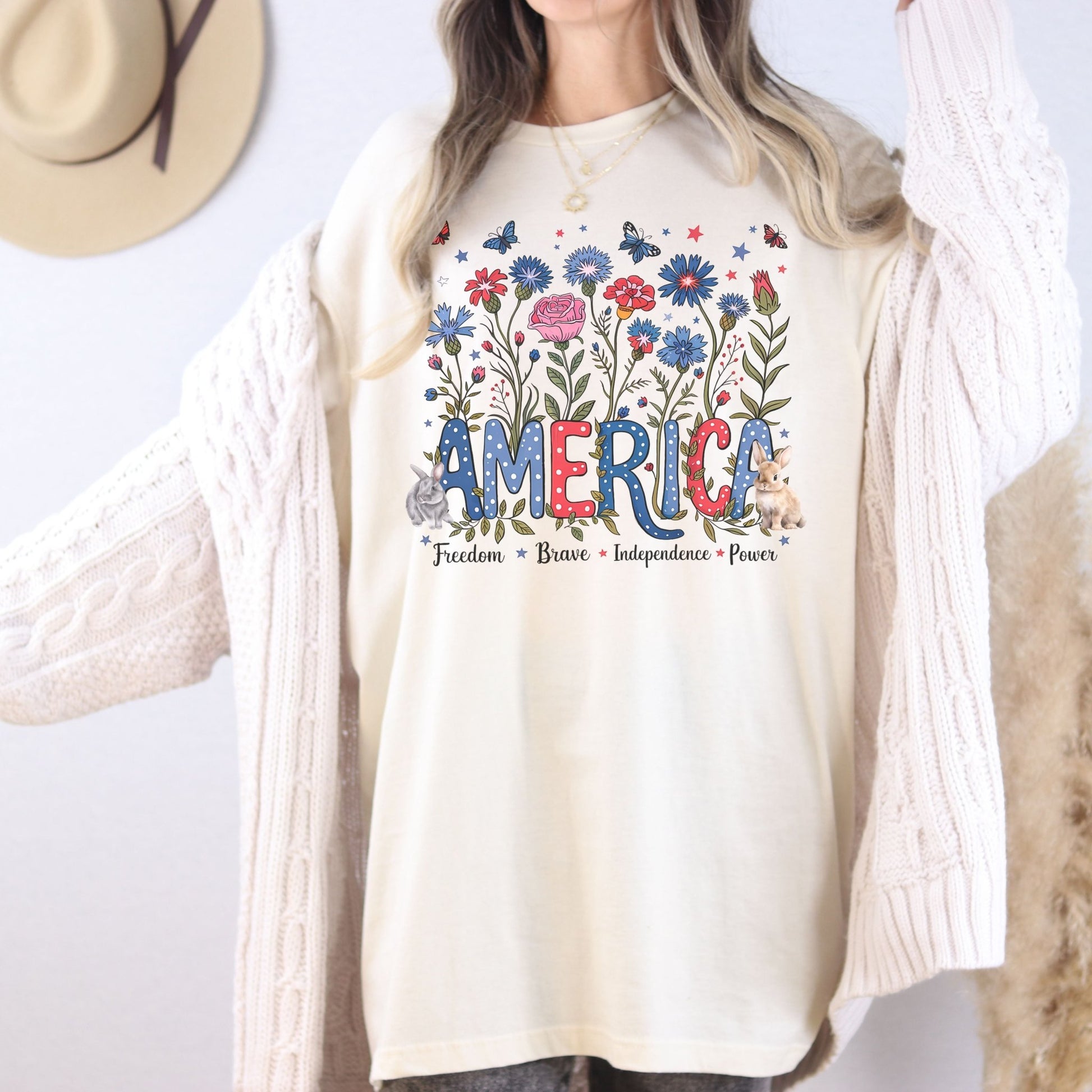 America Florals Unisex T-Shirt - Chester & Co.