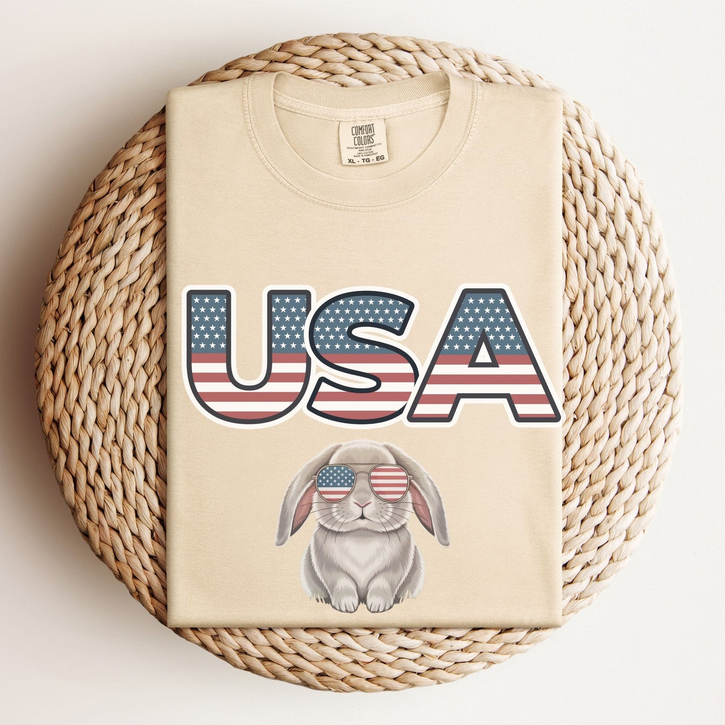 USA Rabbit Unisex Garment - dyed Heavyweight T-Shirt - Chester & Co.