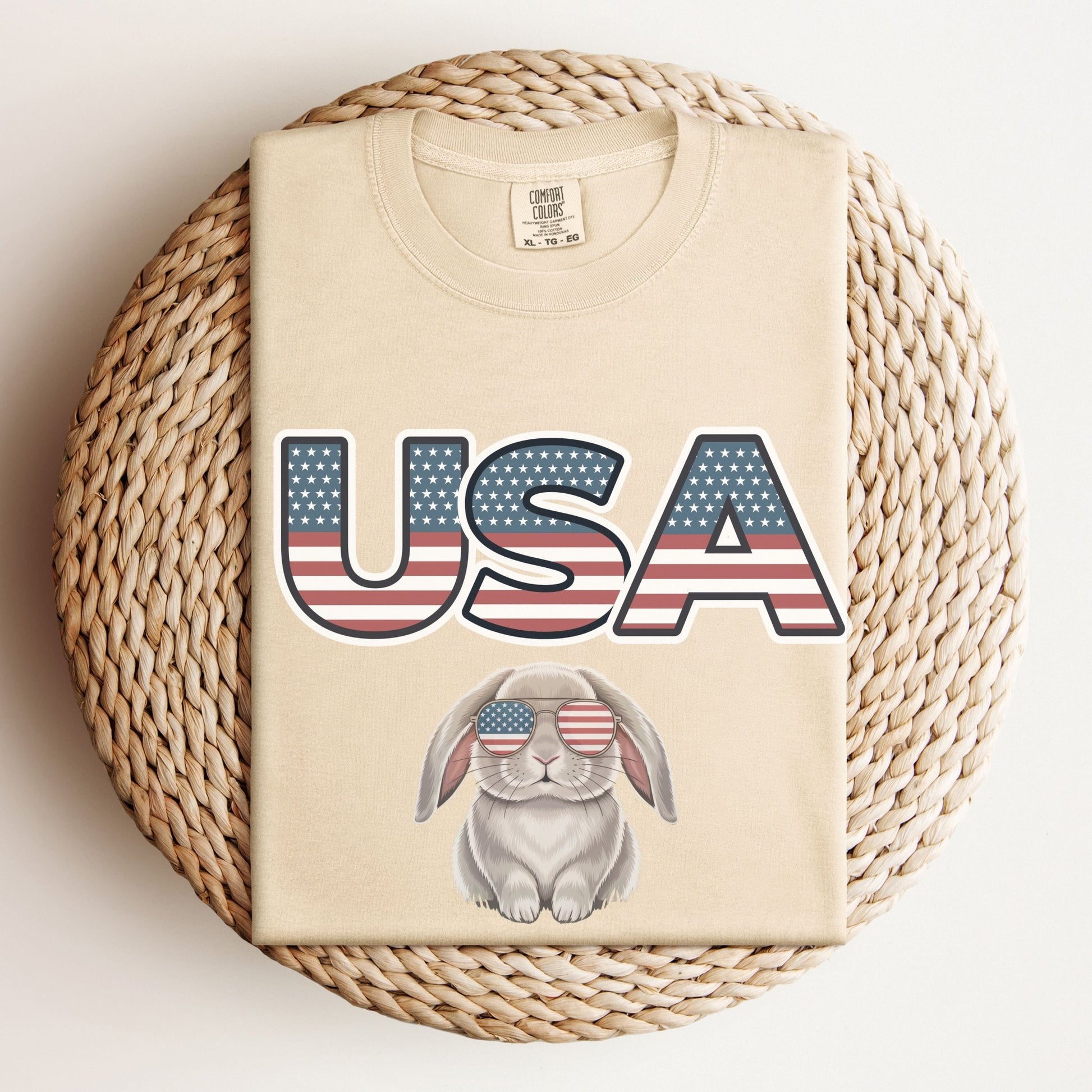 USA Rabbit Unisex Garment - dyed Heavyweight T-Shirt - Chester & Co.