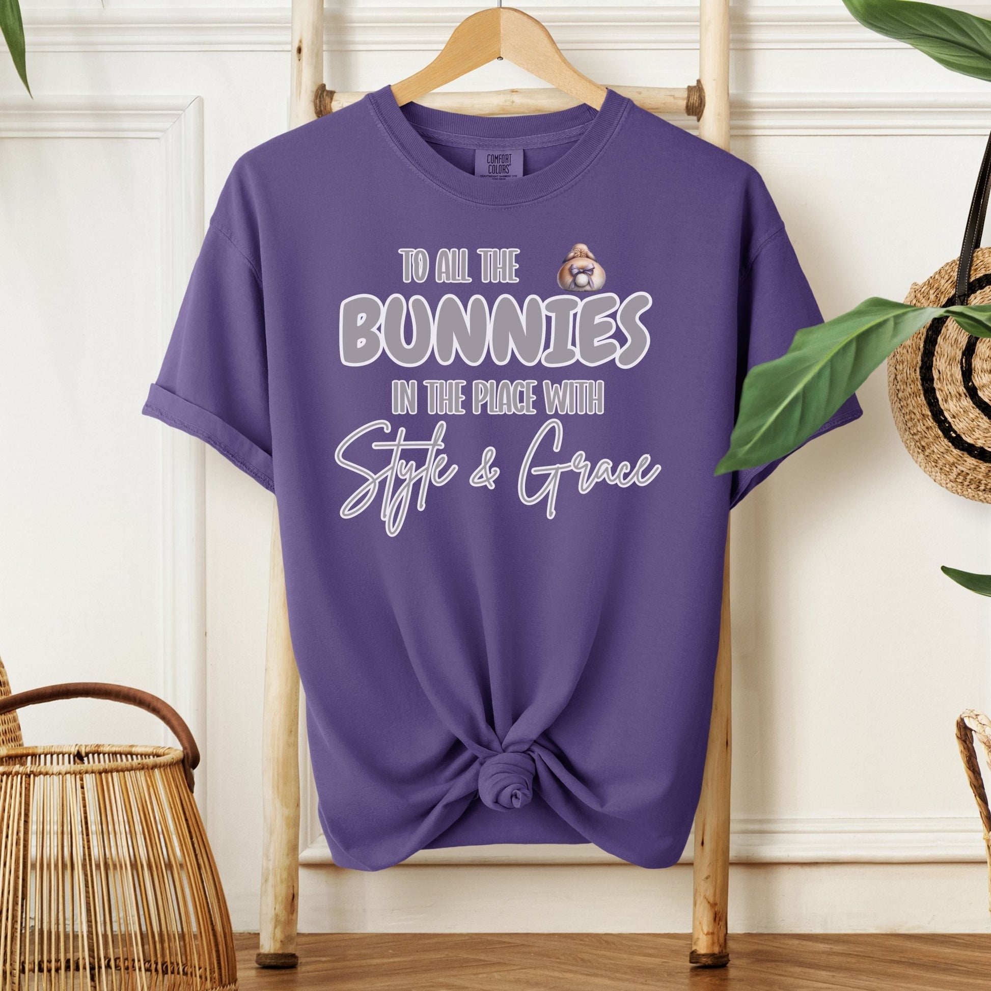 To All the Bunnies with Style and Grace Unisex Garment - dyed Heavyweight T-Shirt - Chester & Co.