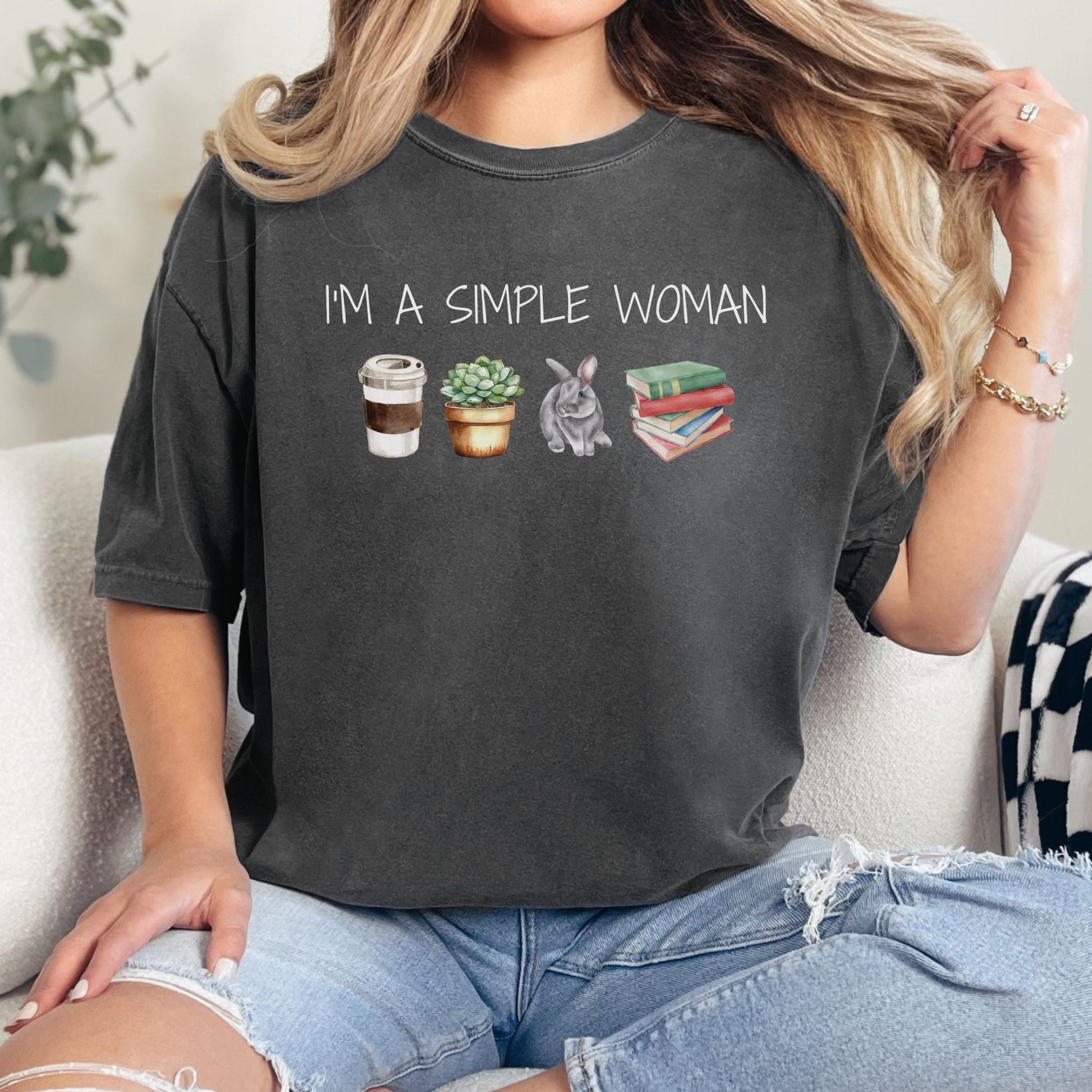 Simple Woman Unisex Garment - dyed Heavyweight T-Shirt - Chester & Co.