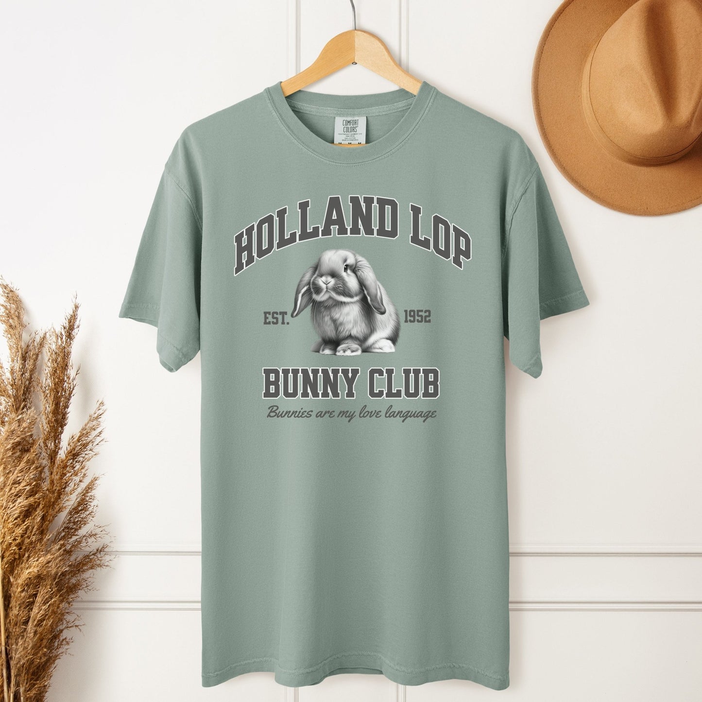 Holland Lop Bunny Club Unisex Garment - dyed Heavyweight T-Shirt - Chester & Co.