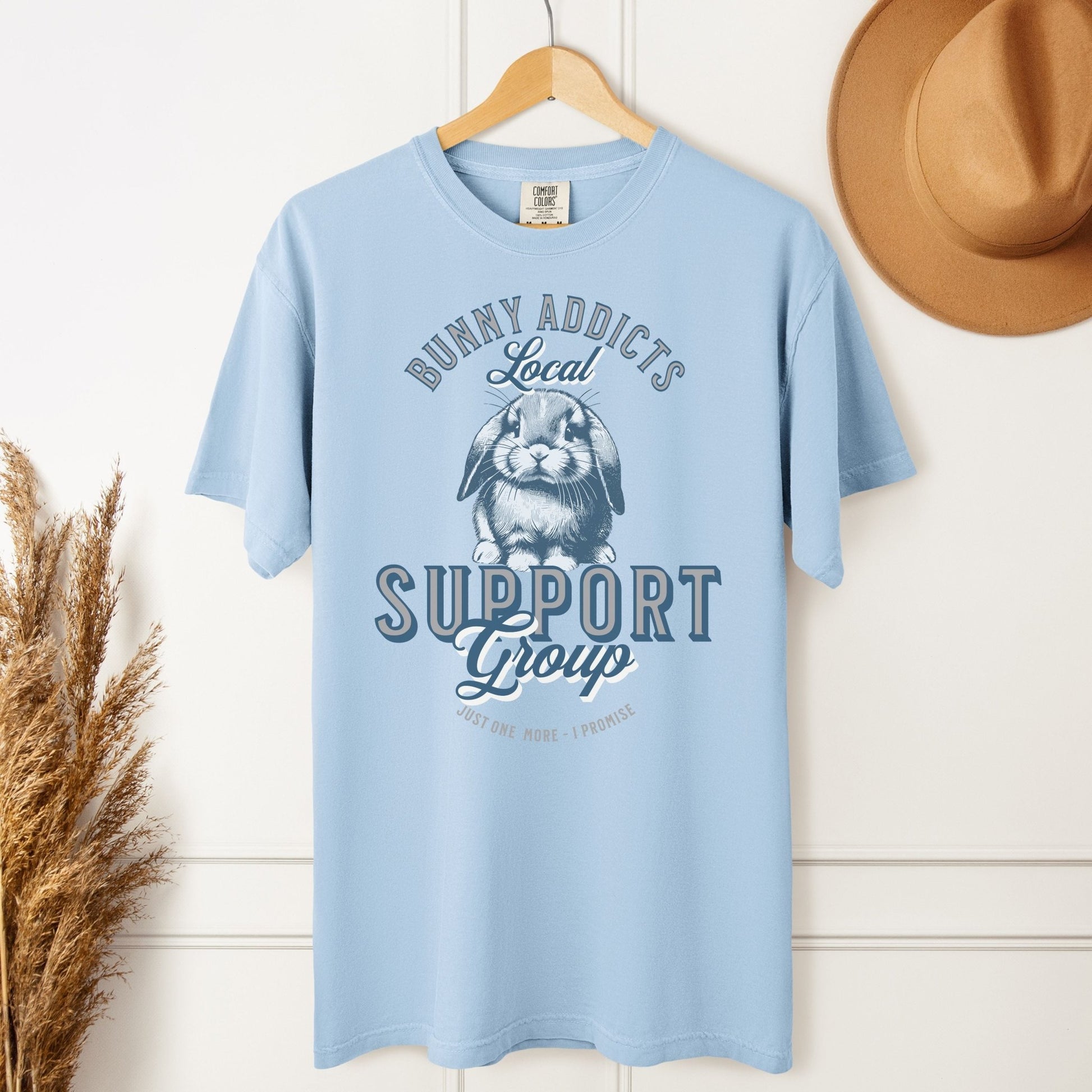 Bunny Addicts Support Group - Lop Unisex Garment - dyed Heavyweight T-Shirt - Chester & Co.