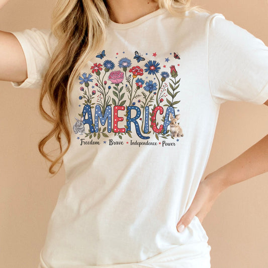 America Florals Unisex T-Shirt - Chester & Co.
