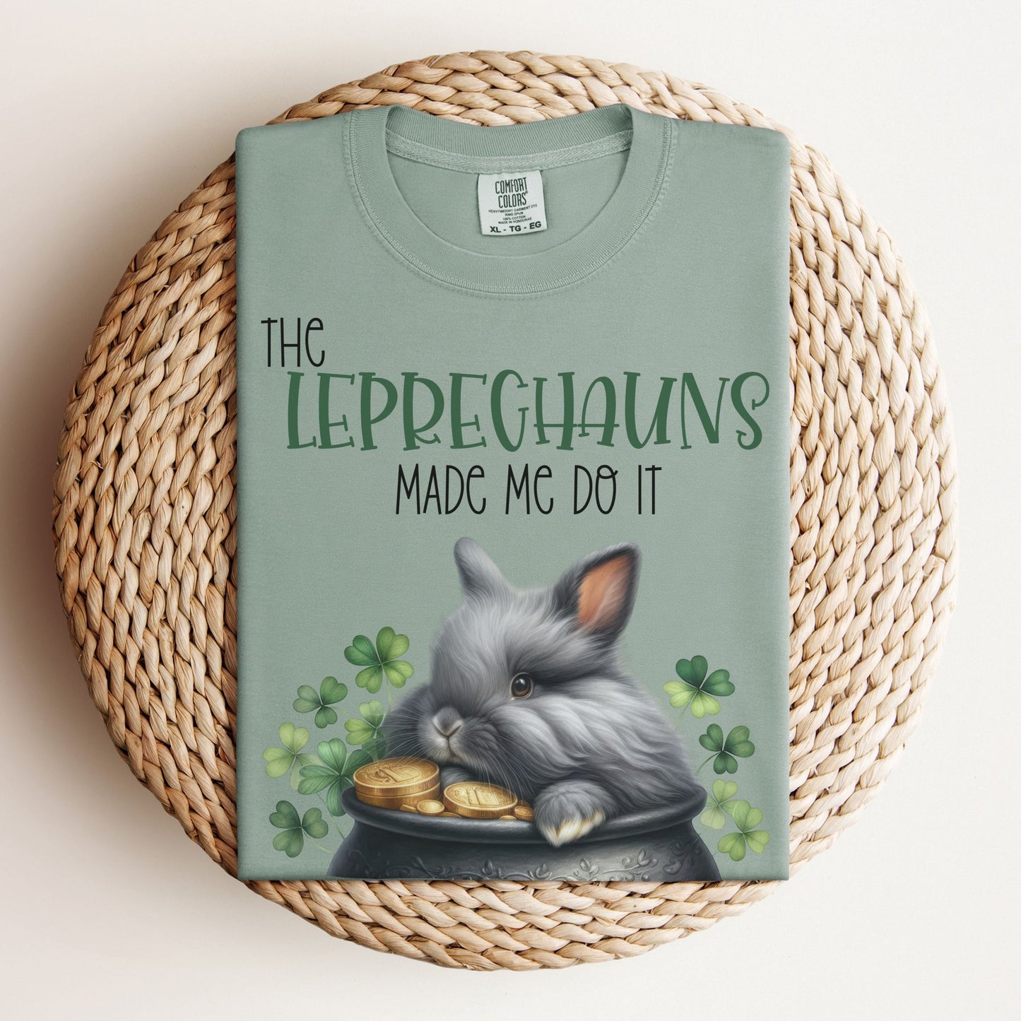 Leprechauns Made Me Unisex Garment - dyed Heavyweight T-Shirt - Chester & Co.