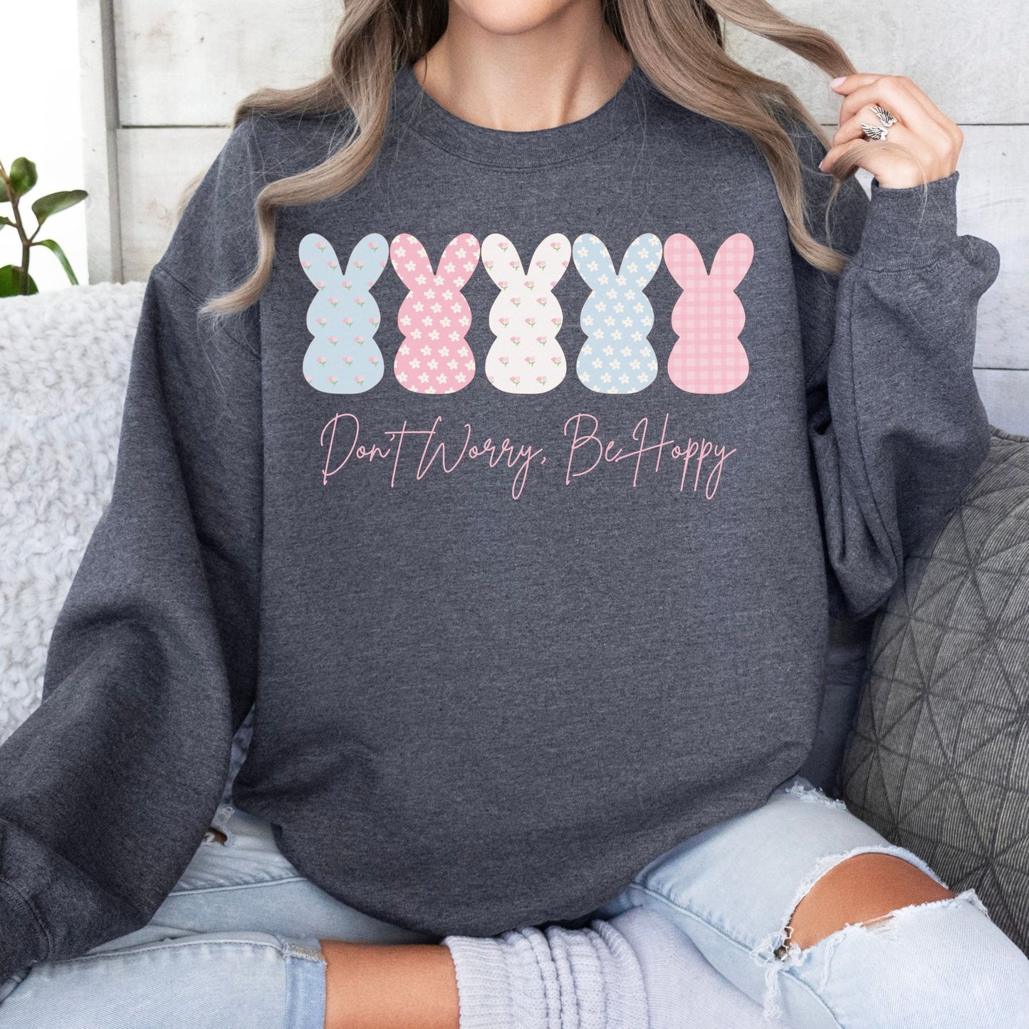 Don't Worry, Be Hoppy Unisex Sweatshirt - Chester & Co.