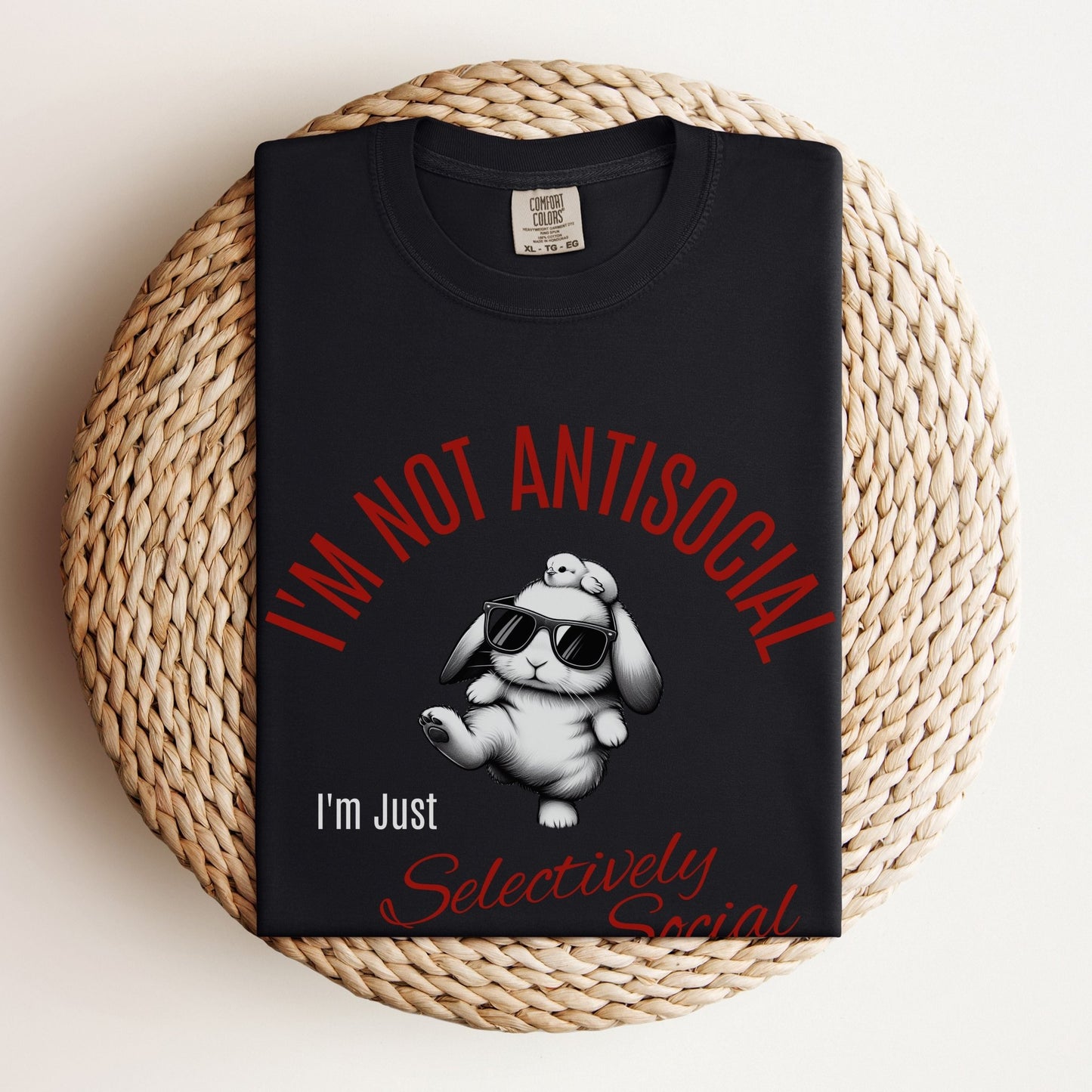 Selectively Social Unisex Garment - dyed Heavyweight T-Shirt - Chester & Co.