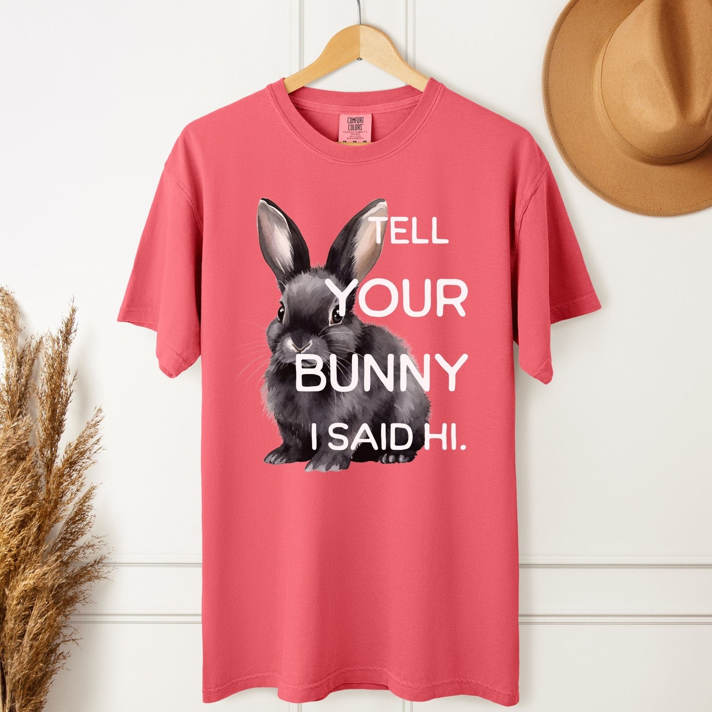 Tell Your Bunny I Said Hi Unisex Garment - dyed Heavyweight T-Shirt - Chester & Co.