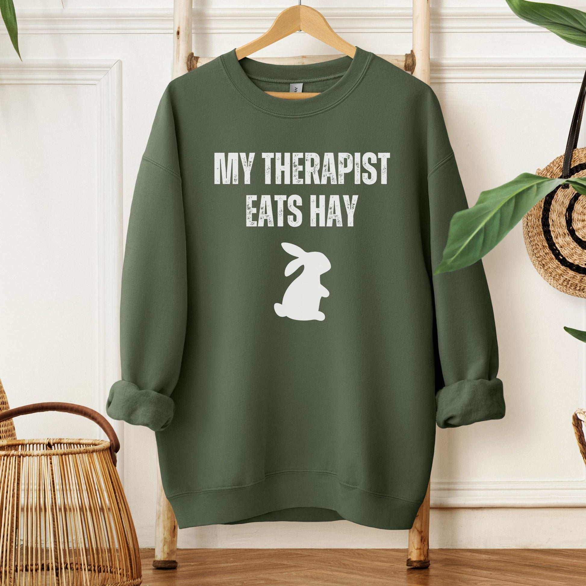 My Therapist Eats Hay Unisex Sweatshirt - Chester & Co.