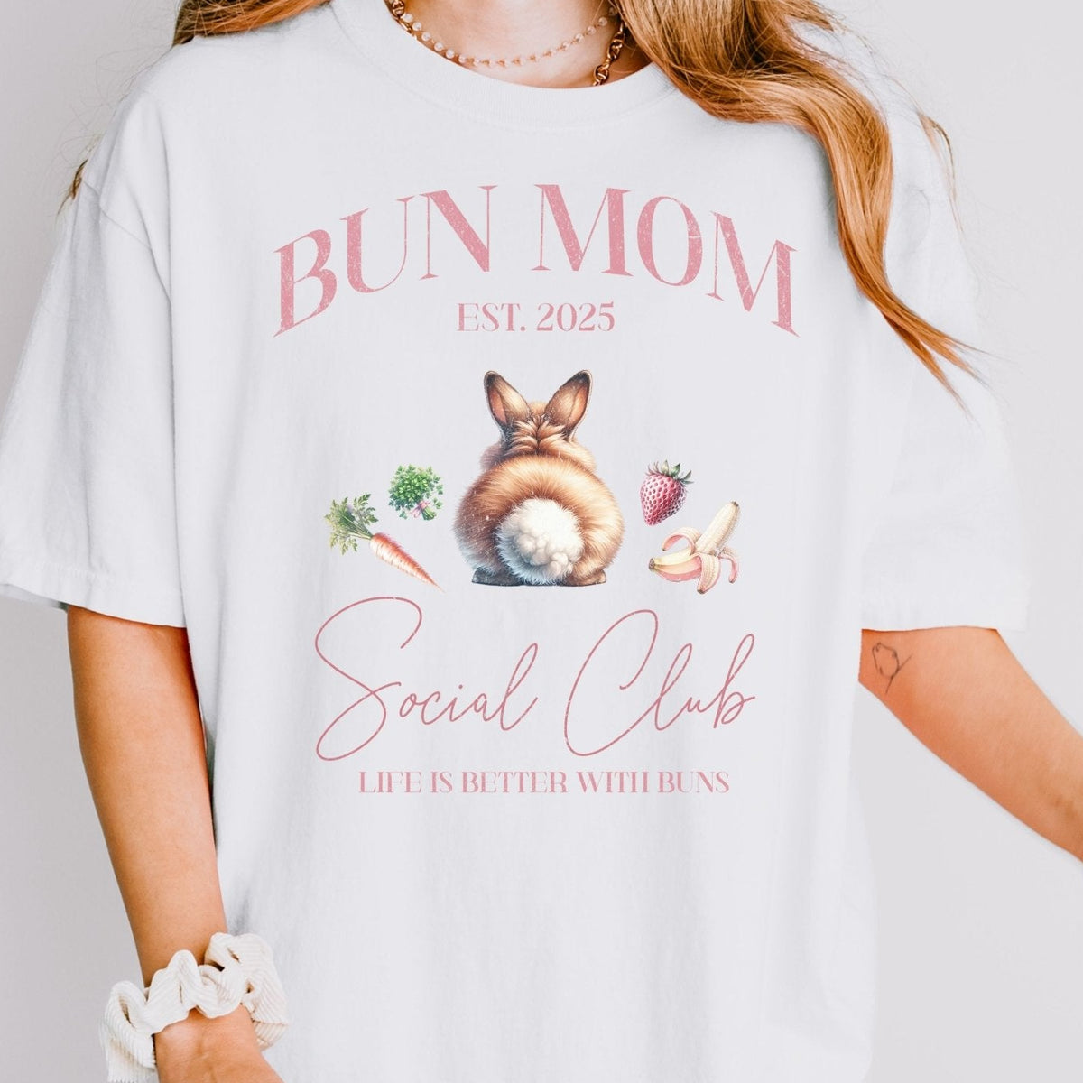 Bun Mom Social Club Unisex Garment - dyed Heavyweight T-Shirt - Chester & Co.