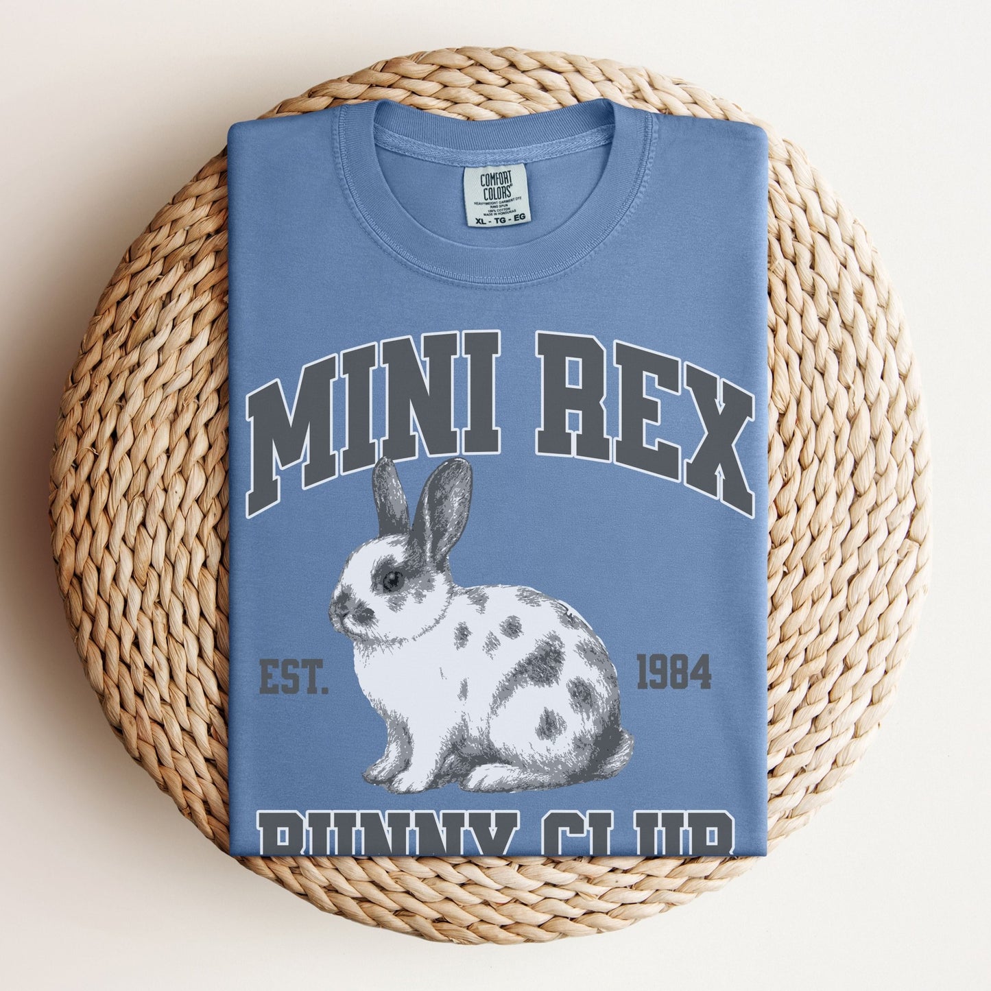 Mini Rex Bunny Club Unisex Garment - dyed Heavyweight T-Shirt - Chester & Co.