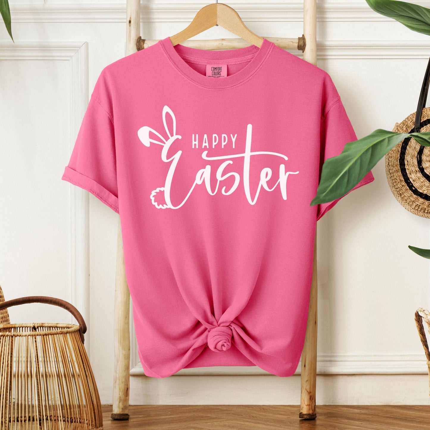 Happy Easter Unisex Garment - dyed Heavyweight T-Shirt - Chester & Co.